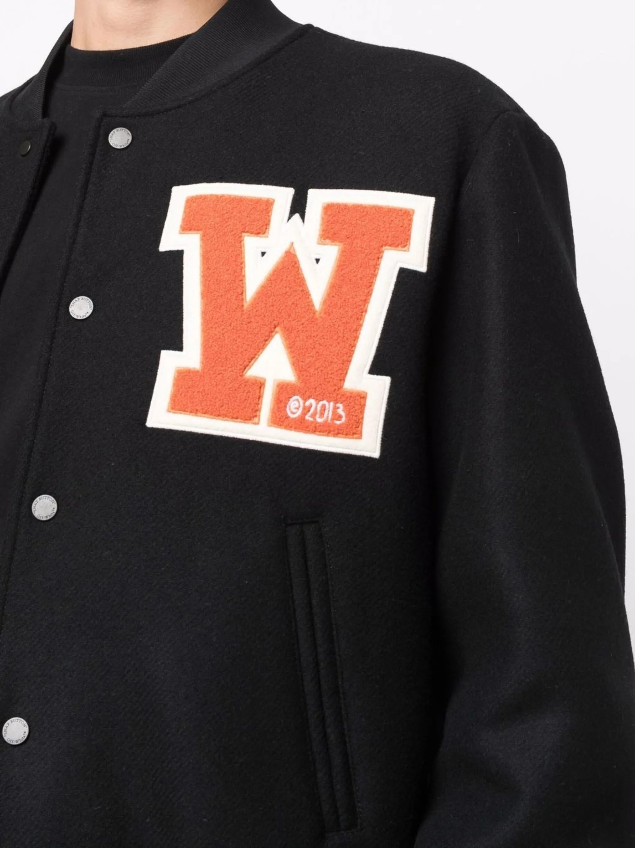 logo-patch varsity jacket