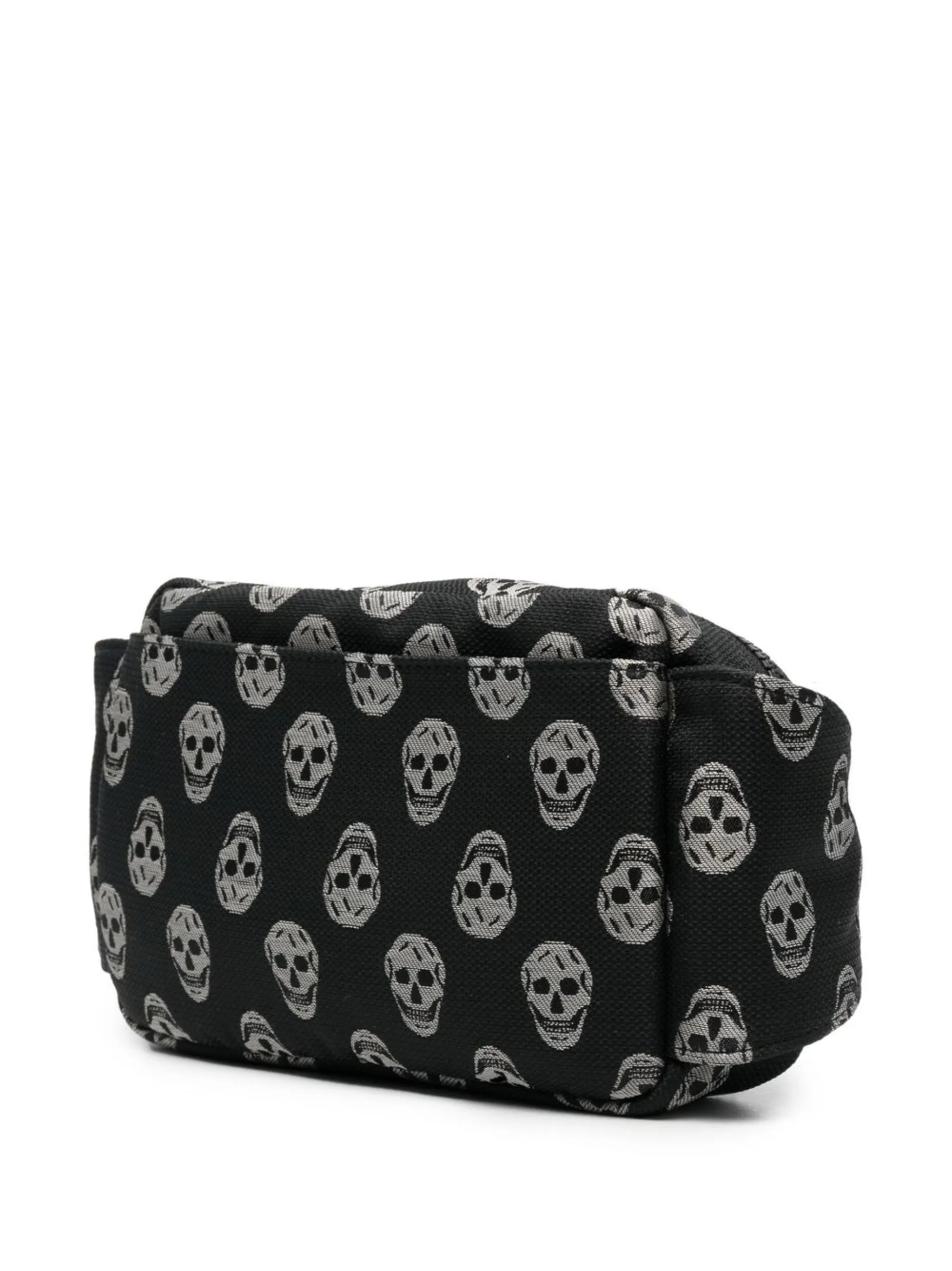 skull-motif zipped belt bag