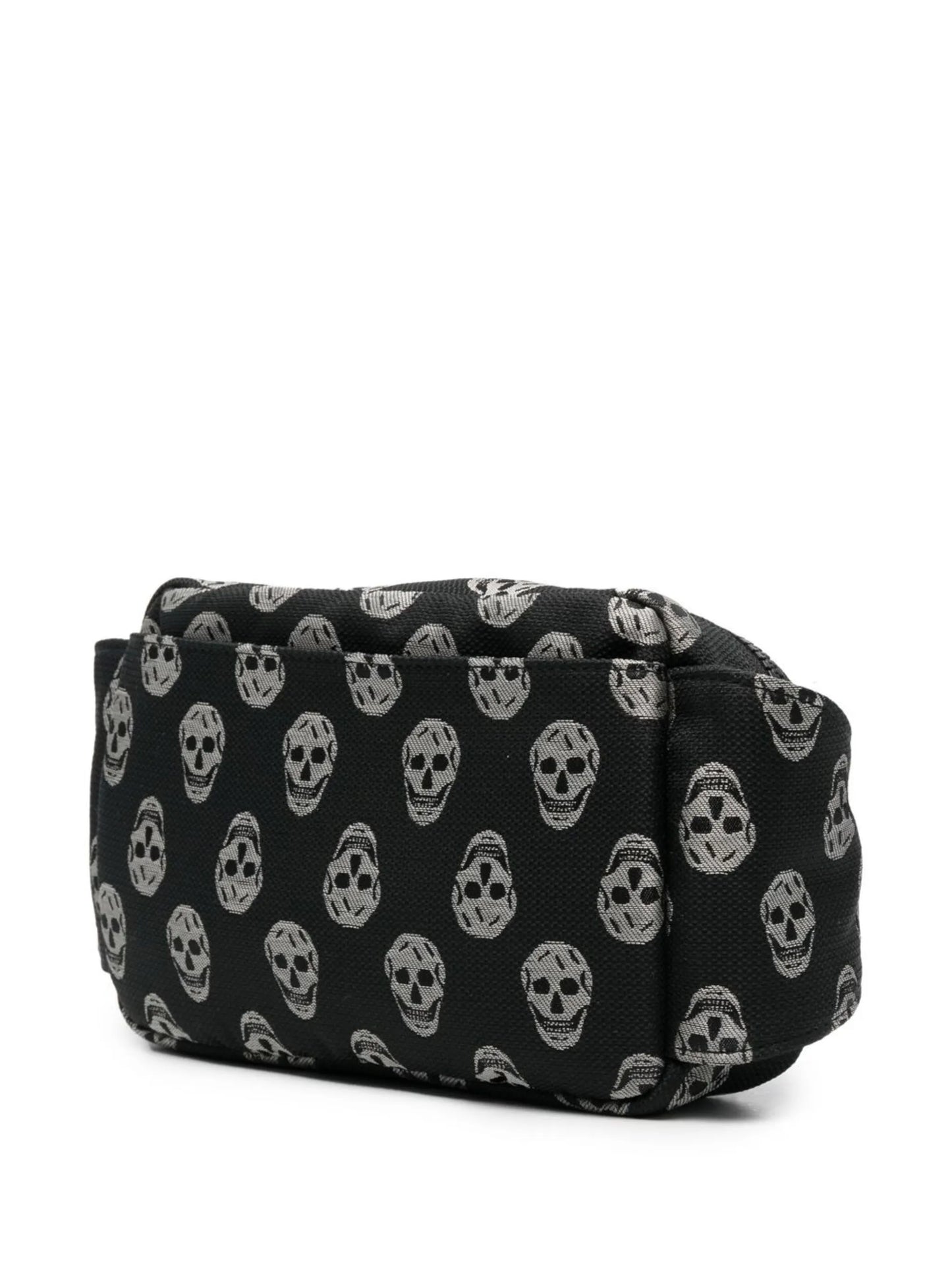 skull-motif zipped belt bag