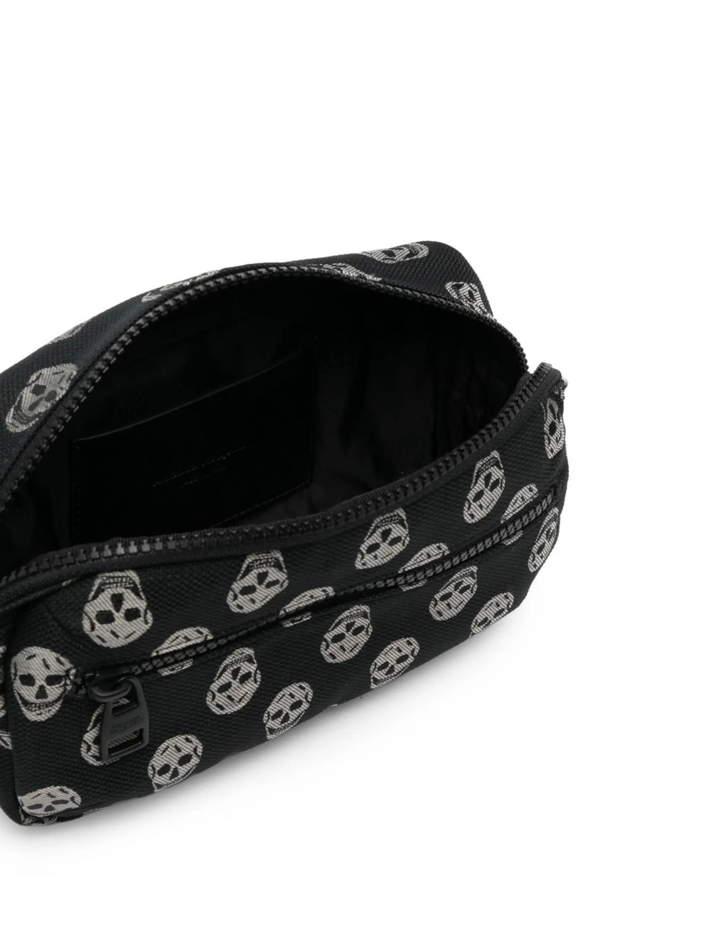 skull-motif zipped belt bag