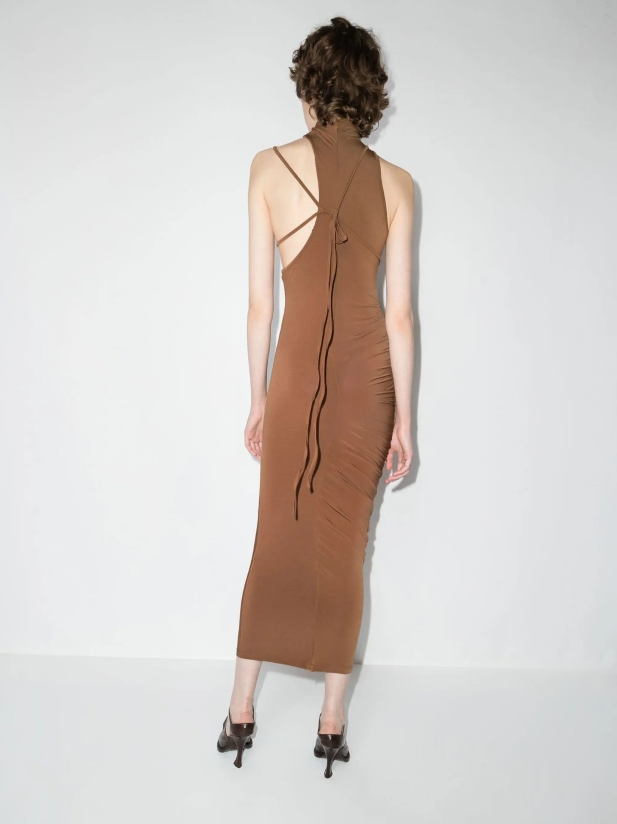 x Browns Focus Ricky asymmetric dress