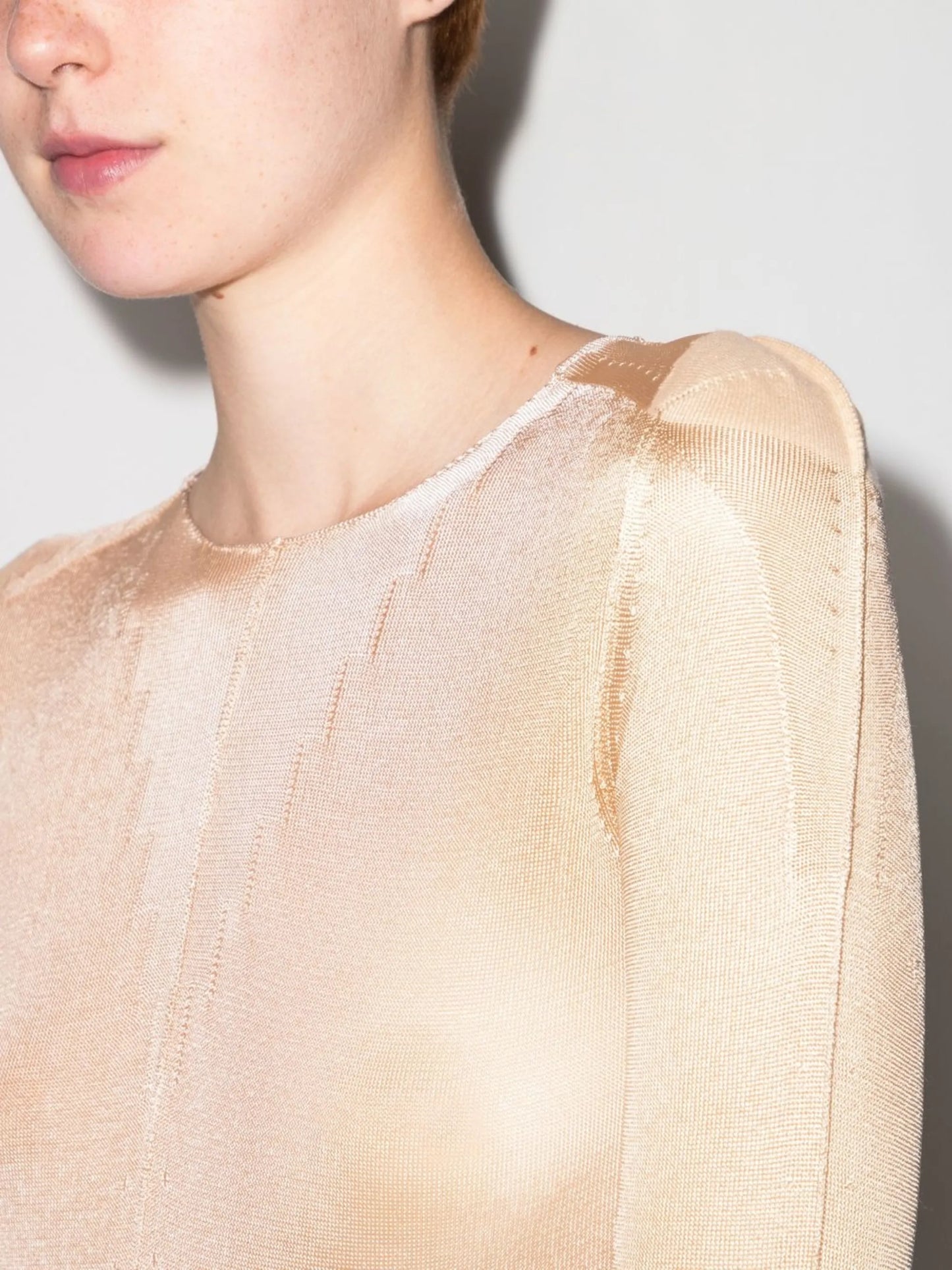 x Lotta Volkova sheer knit top