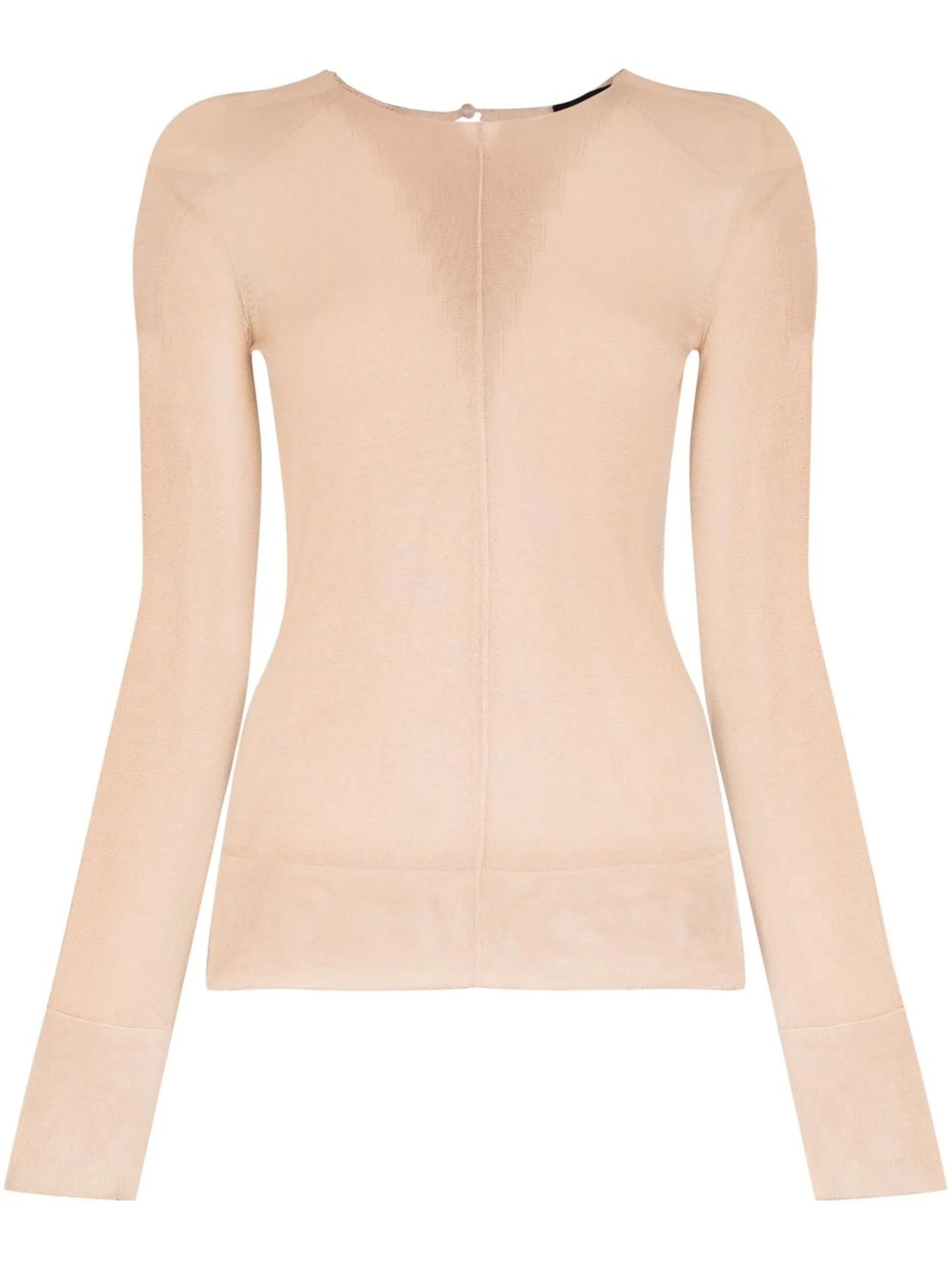 x Lotta Volkova sheer knit top