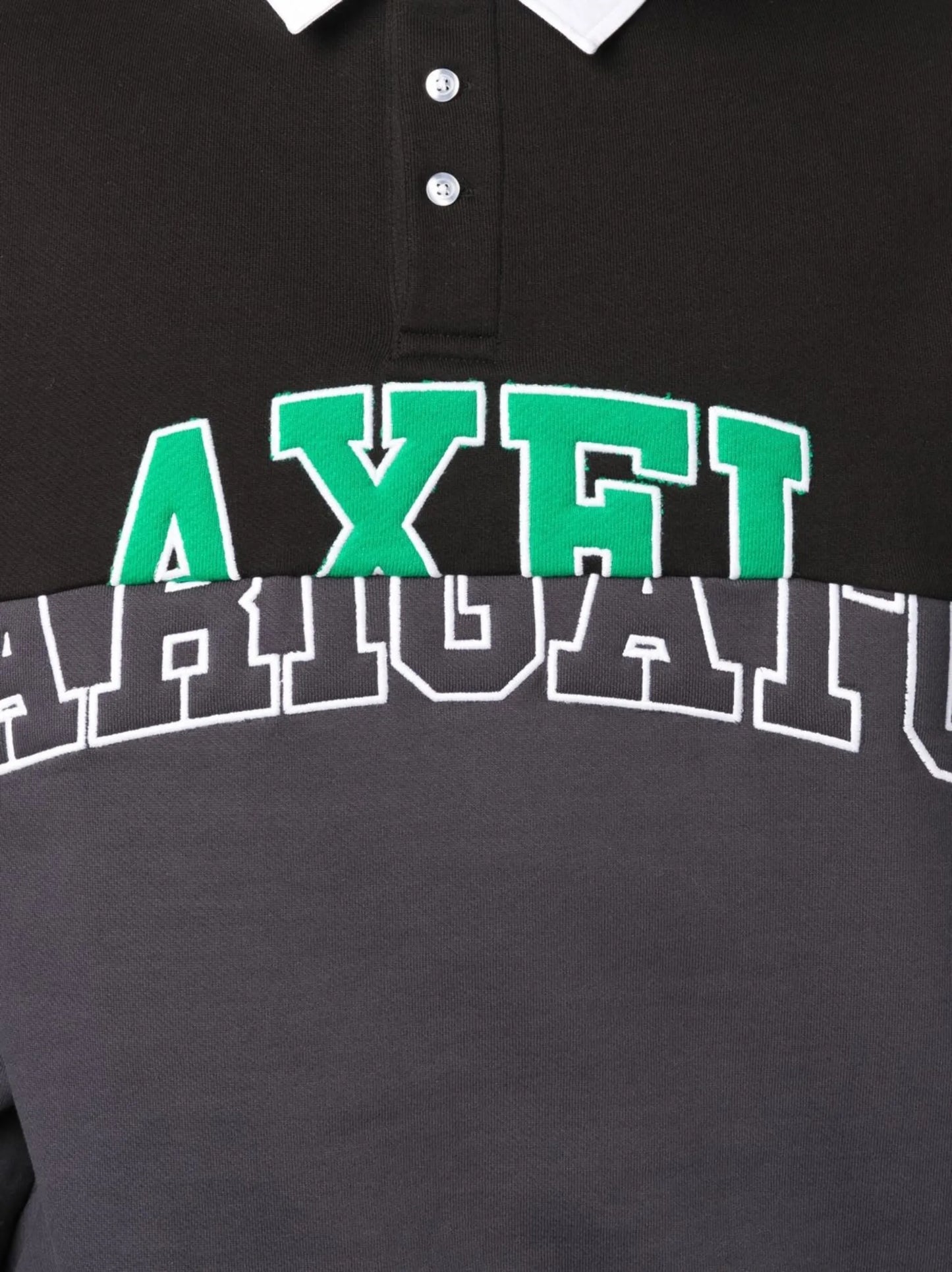 polo-collar sweatshirt