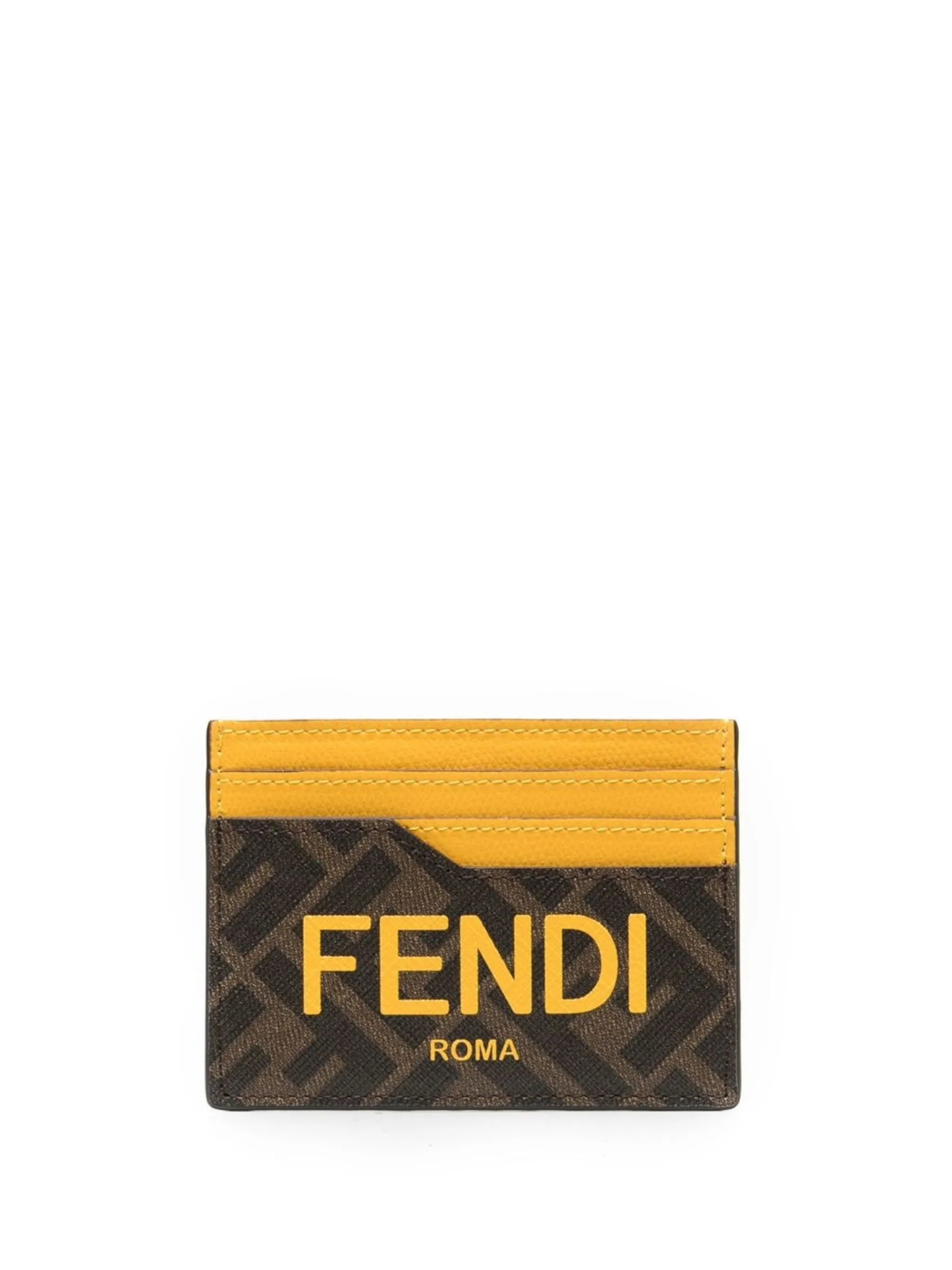 logo-print cardholder