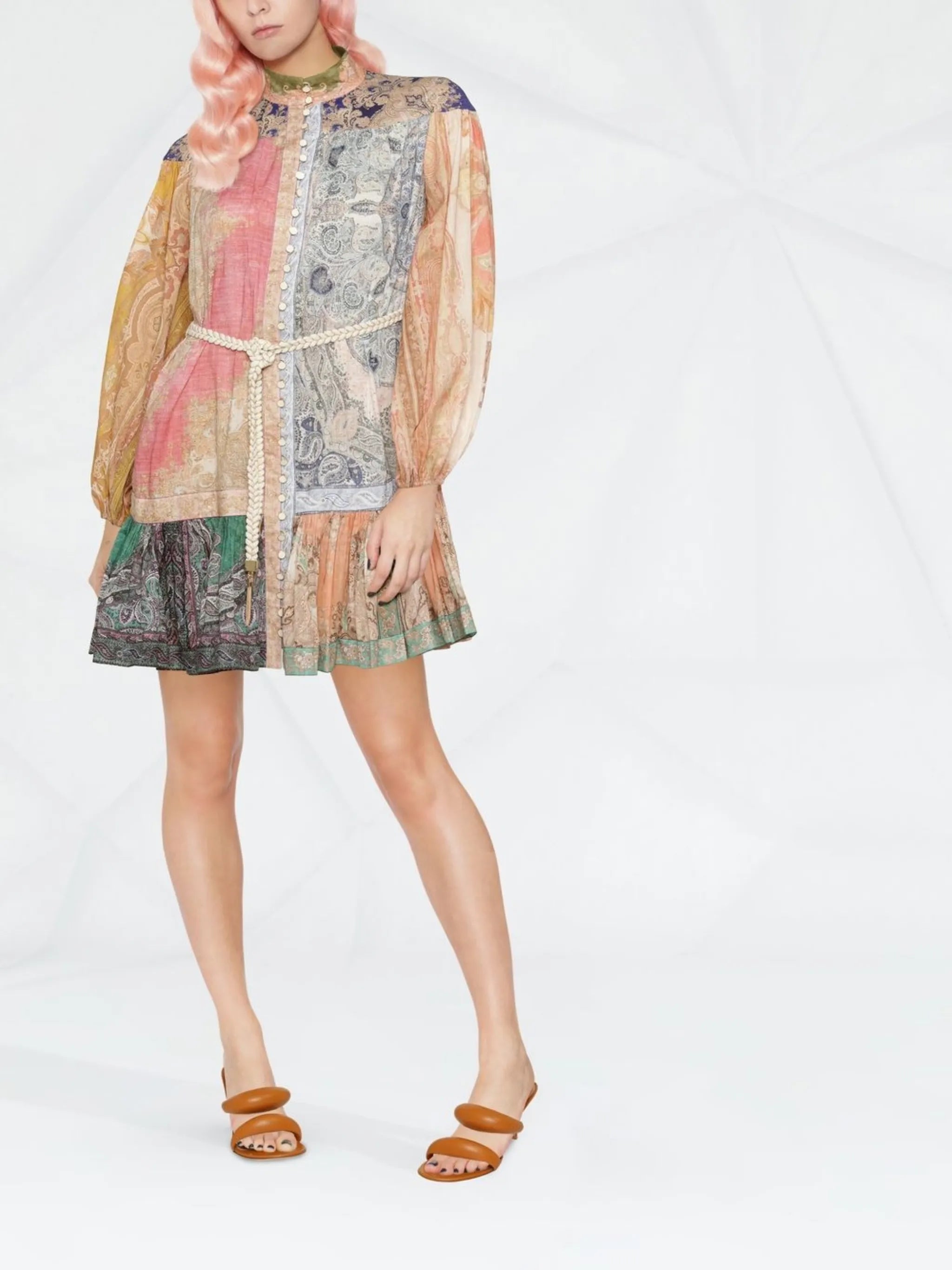 Anneke paisley-print mini dress
