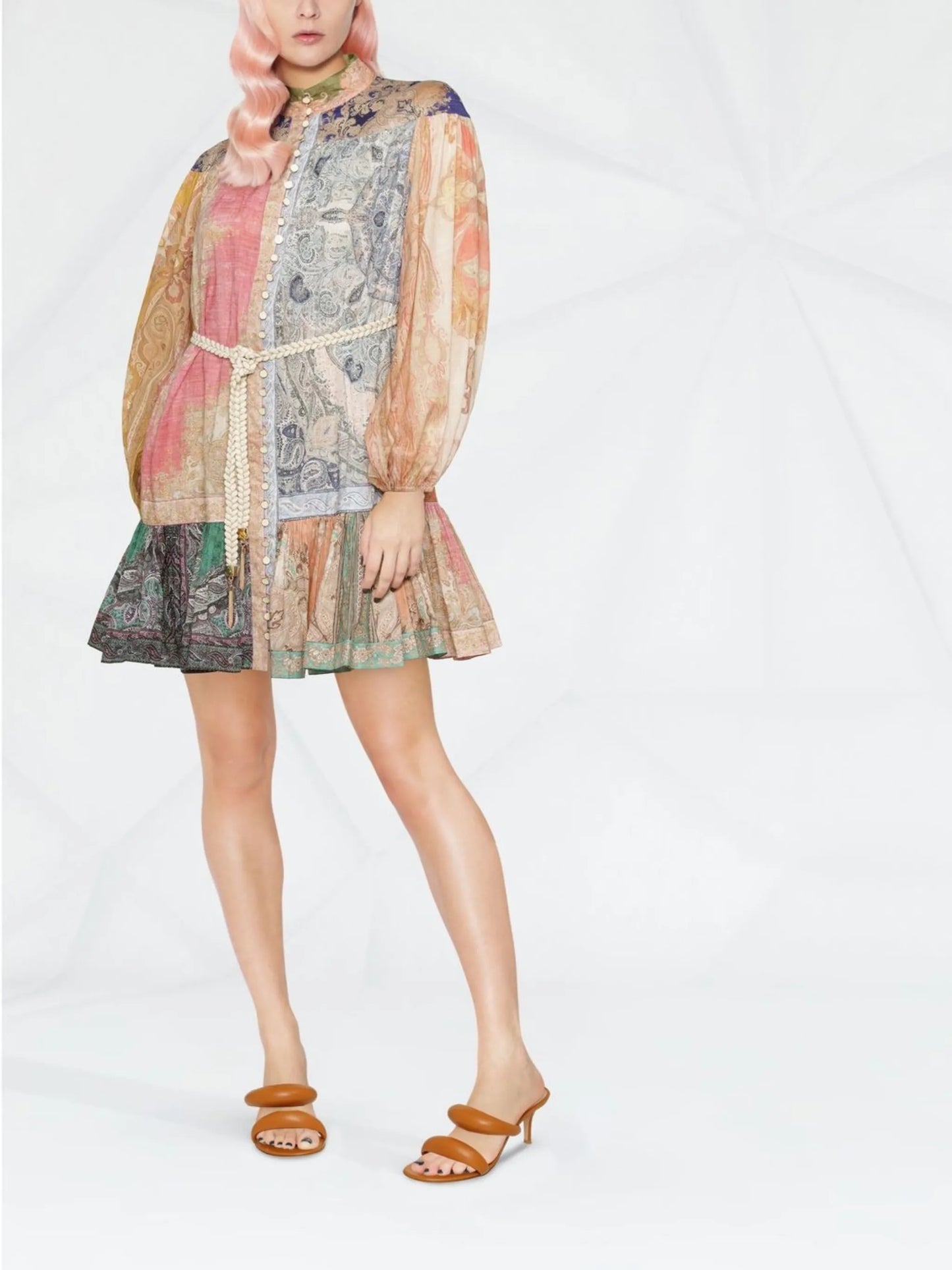 Anneke paisley-print mini dress