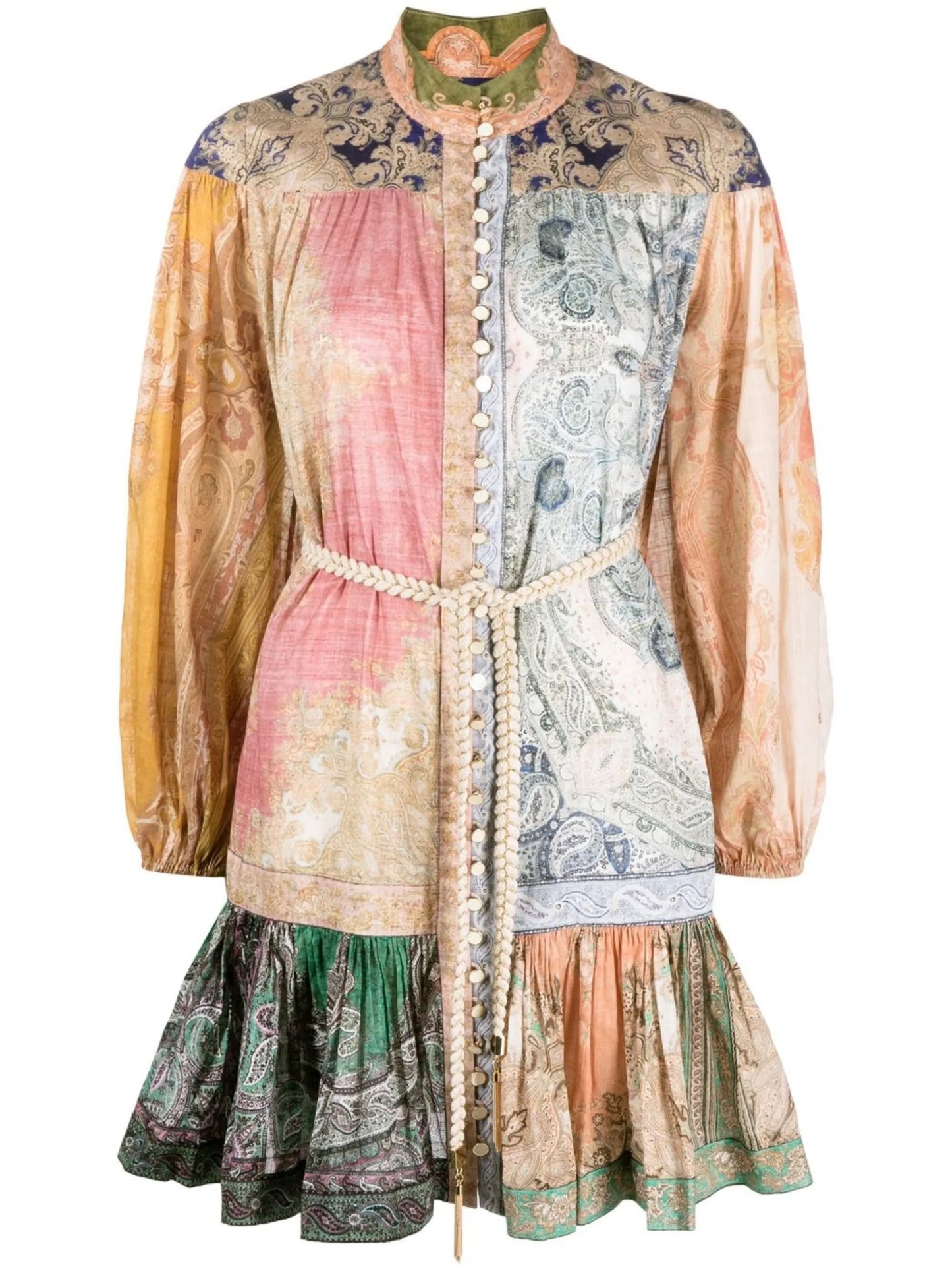 Anneke paisley-print mini dress