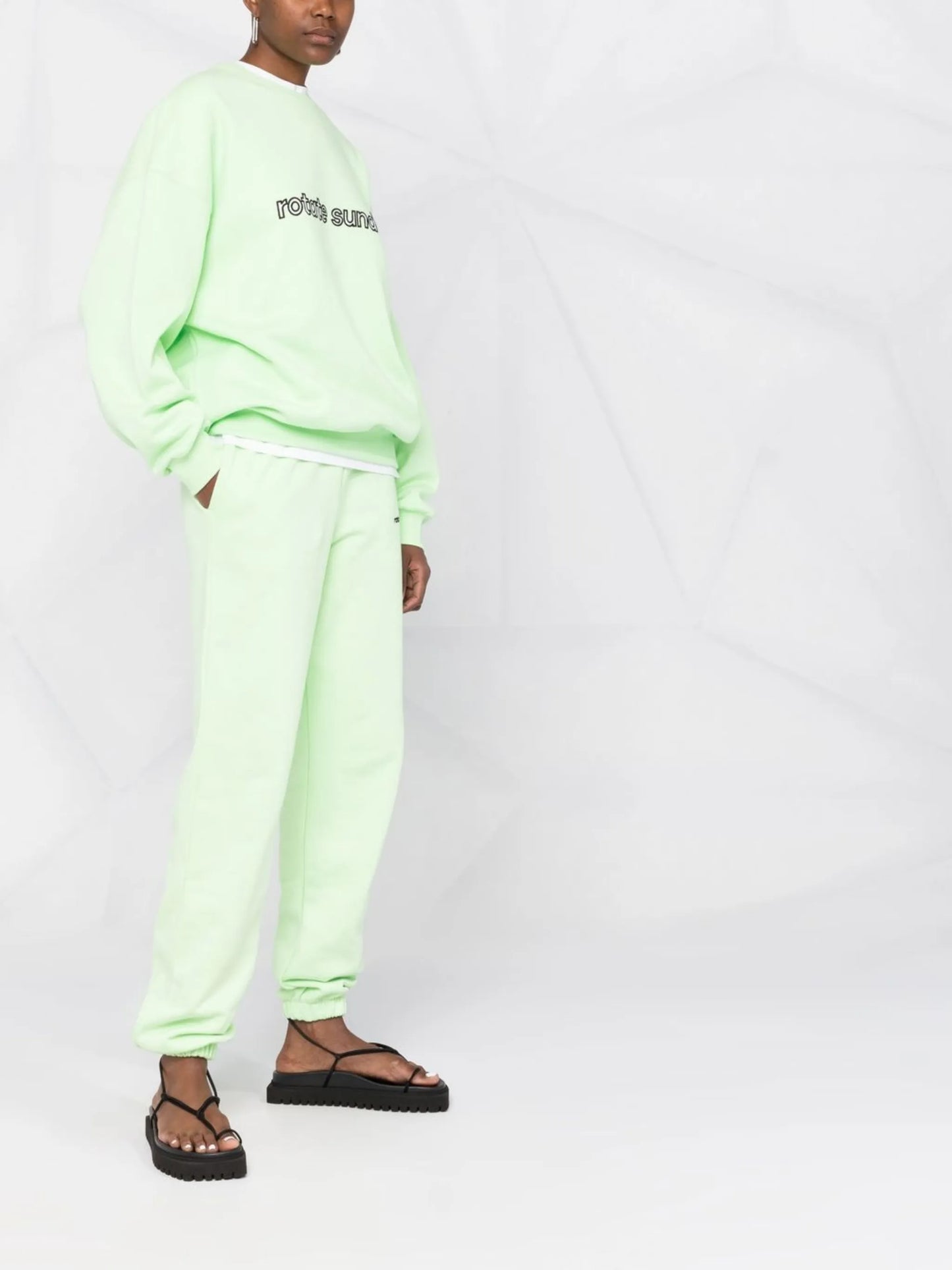 Mimi organic-cotton track pants