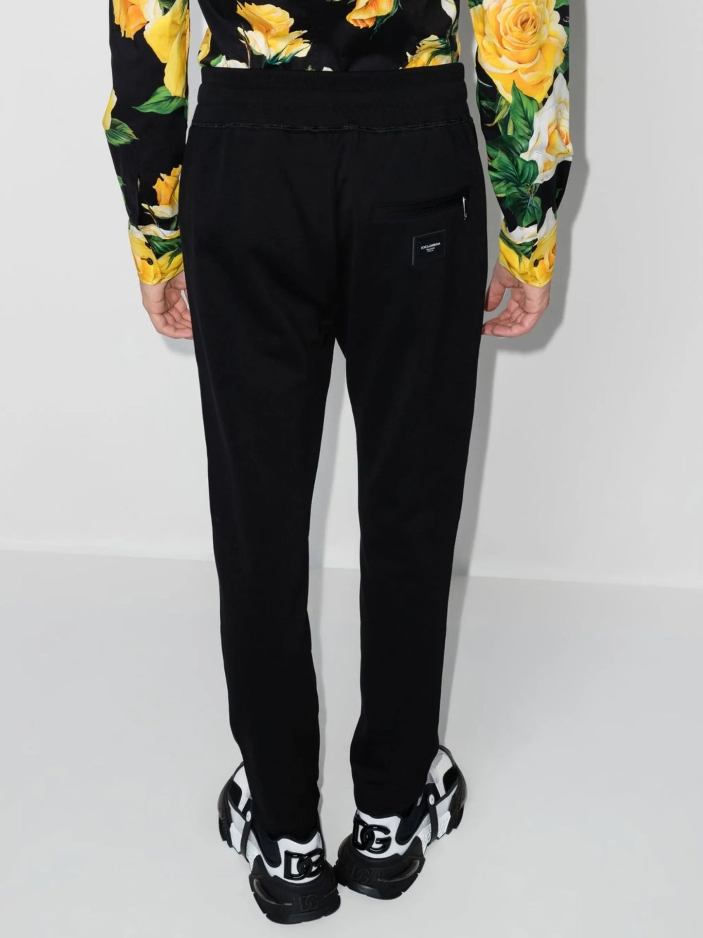logo plaque track pants