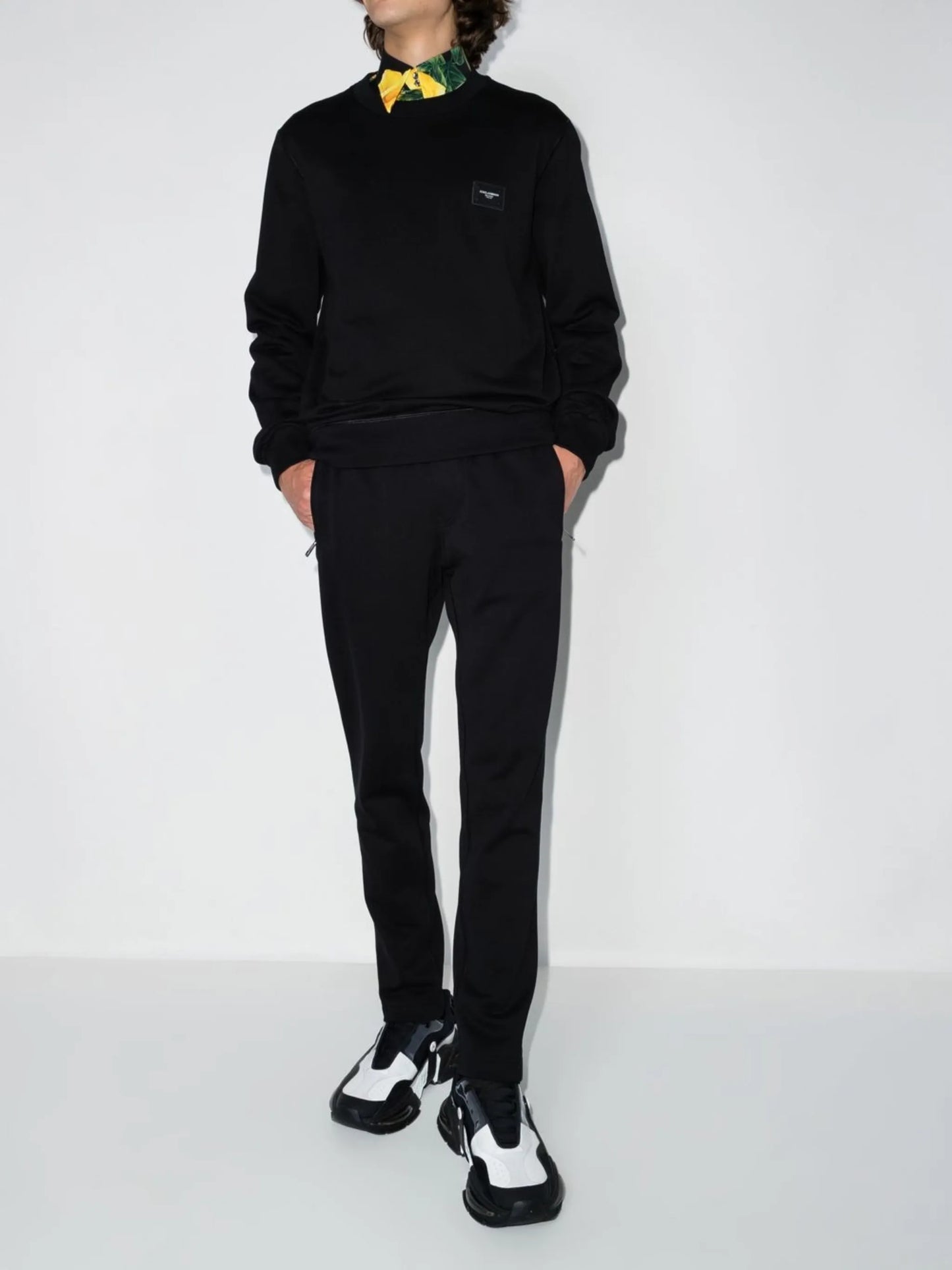 logo plaque track pants
