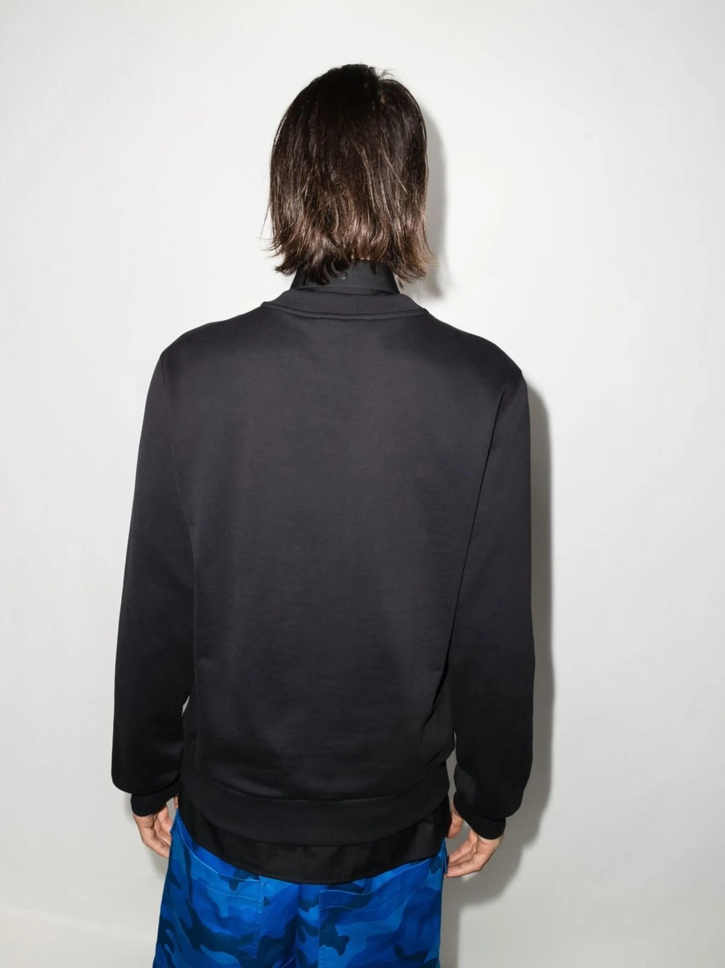 logo-embroidered cotton sweatshirt