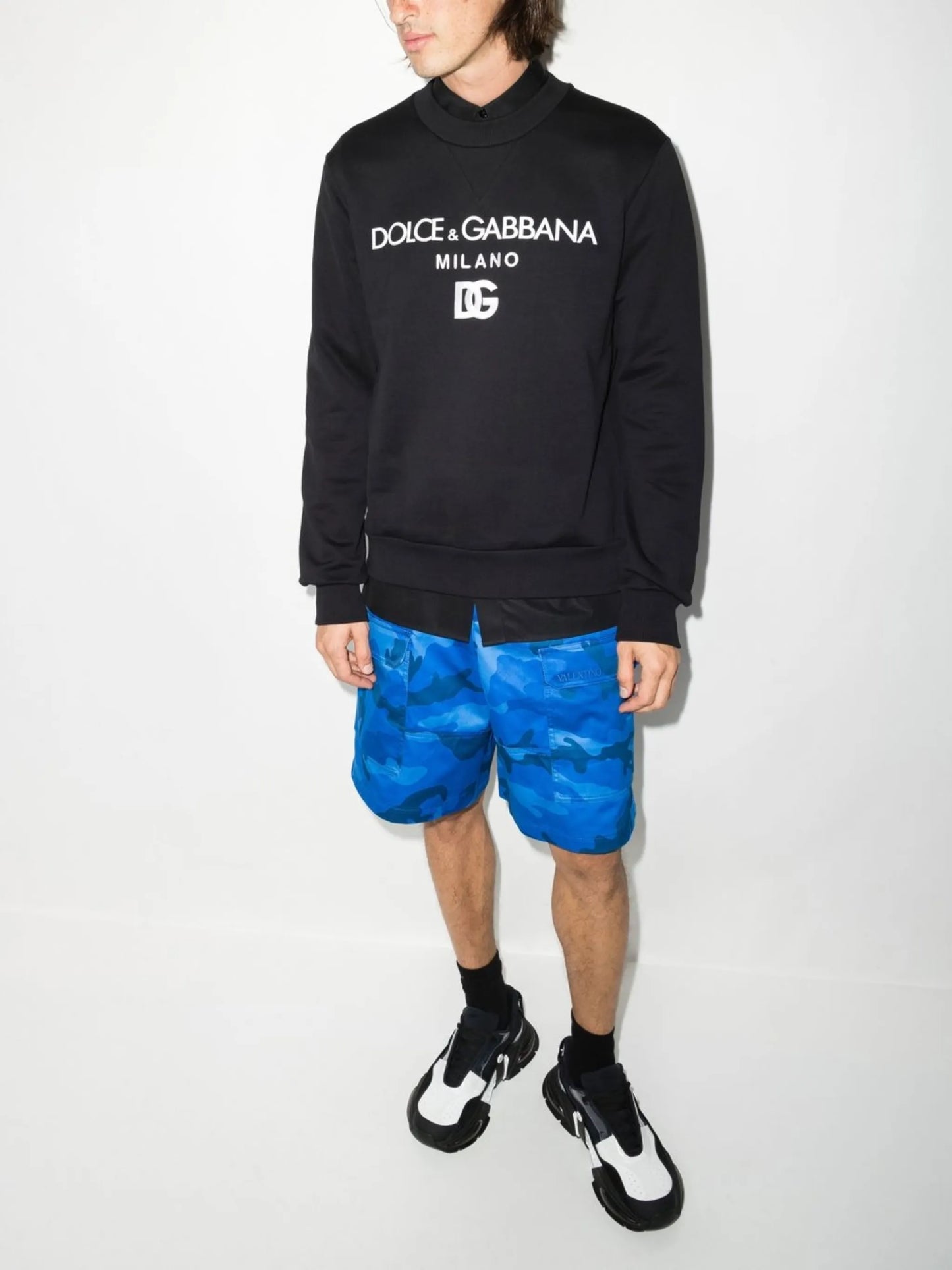 logo-embroidered cotton sweatshirt