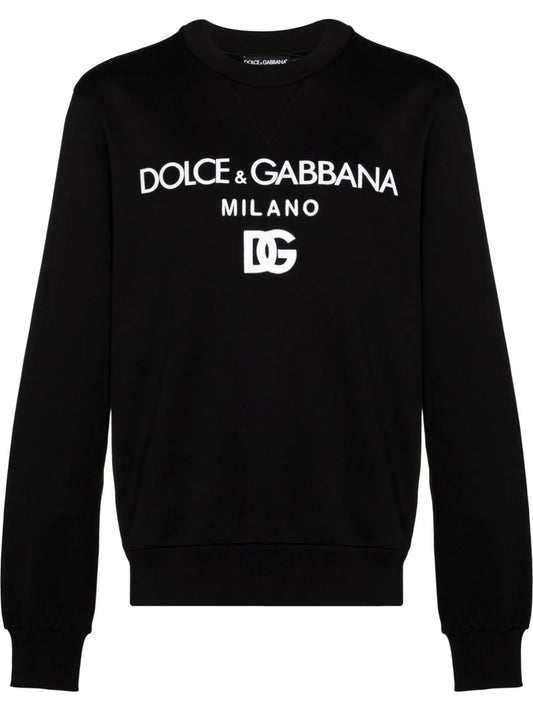 logo-embroidered cotton sweatshirt