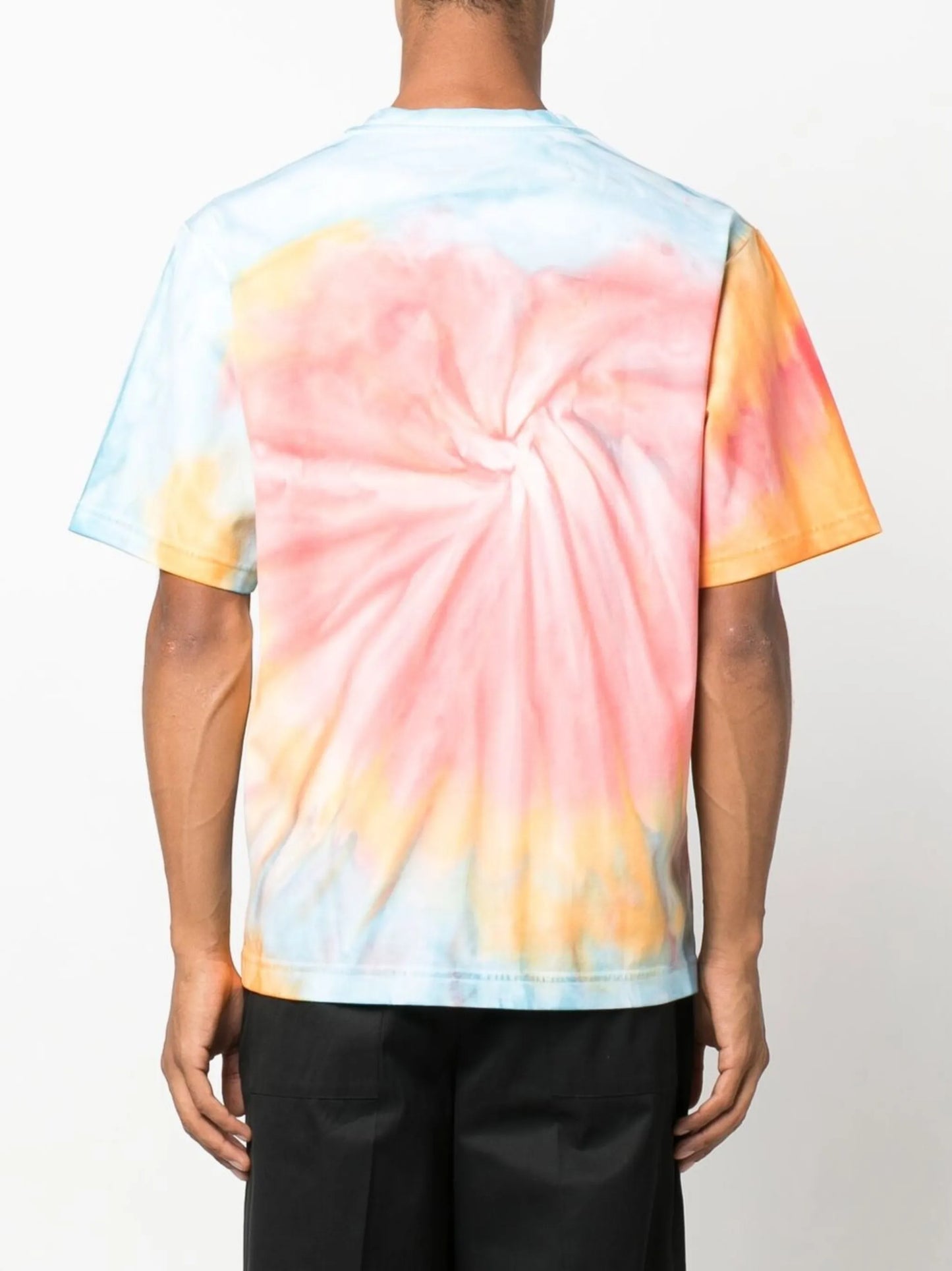 tie-dye logo-print T-shirt