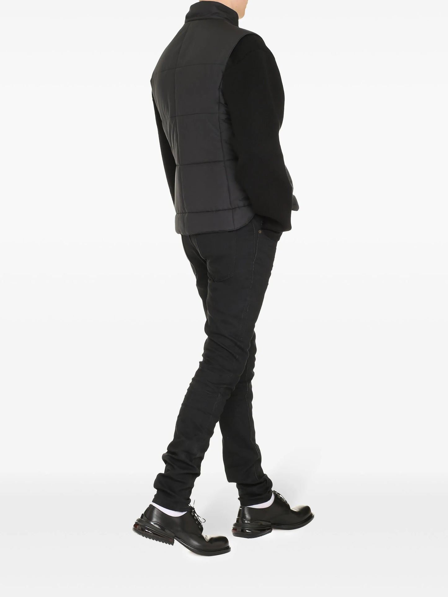 logo-patch padded gilet