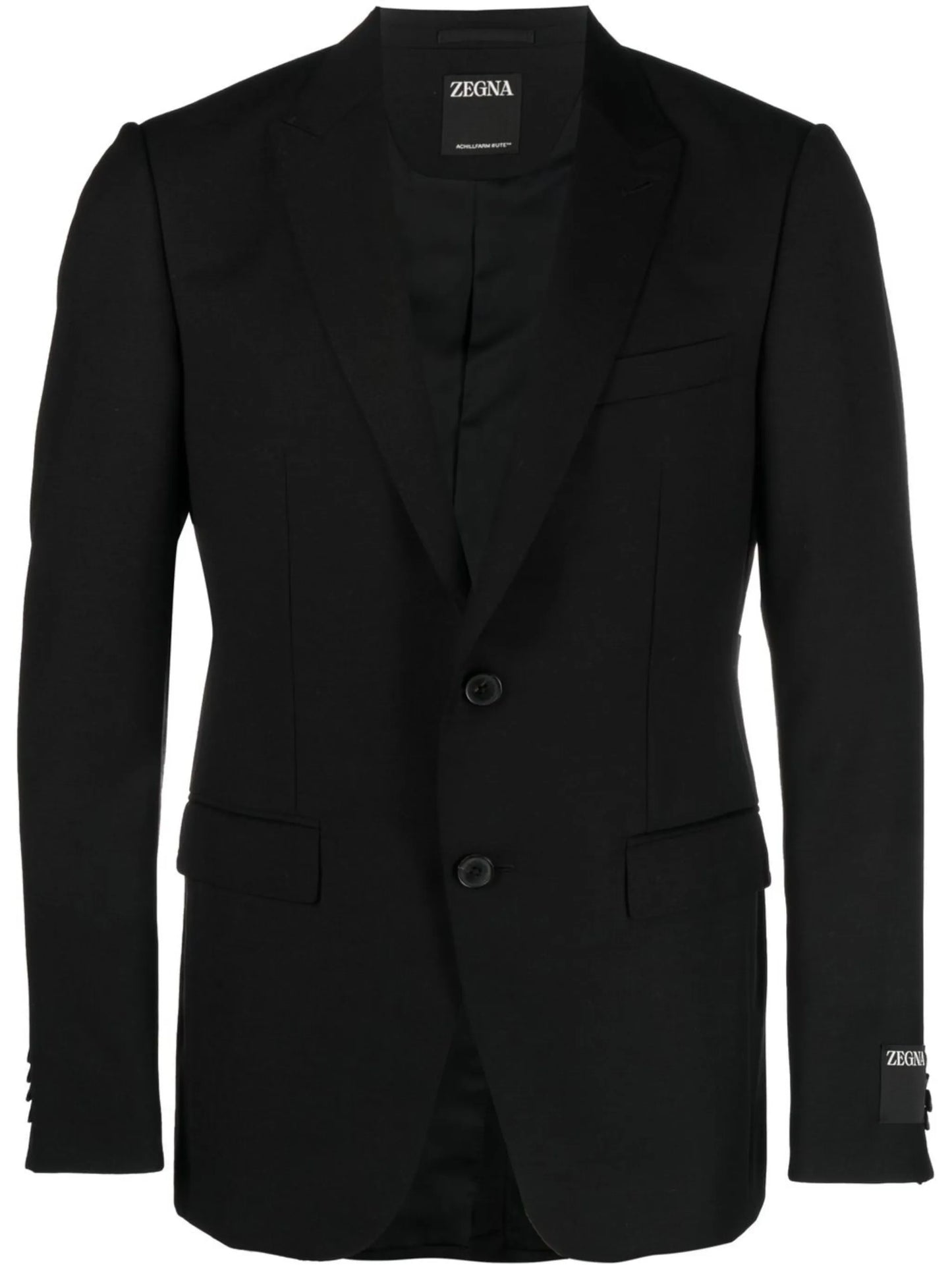 single-breasted wool blazer