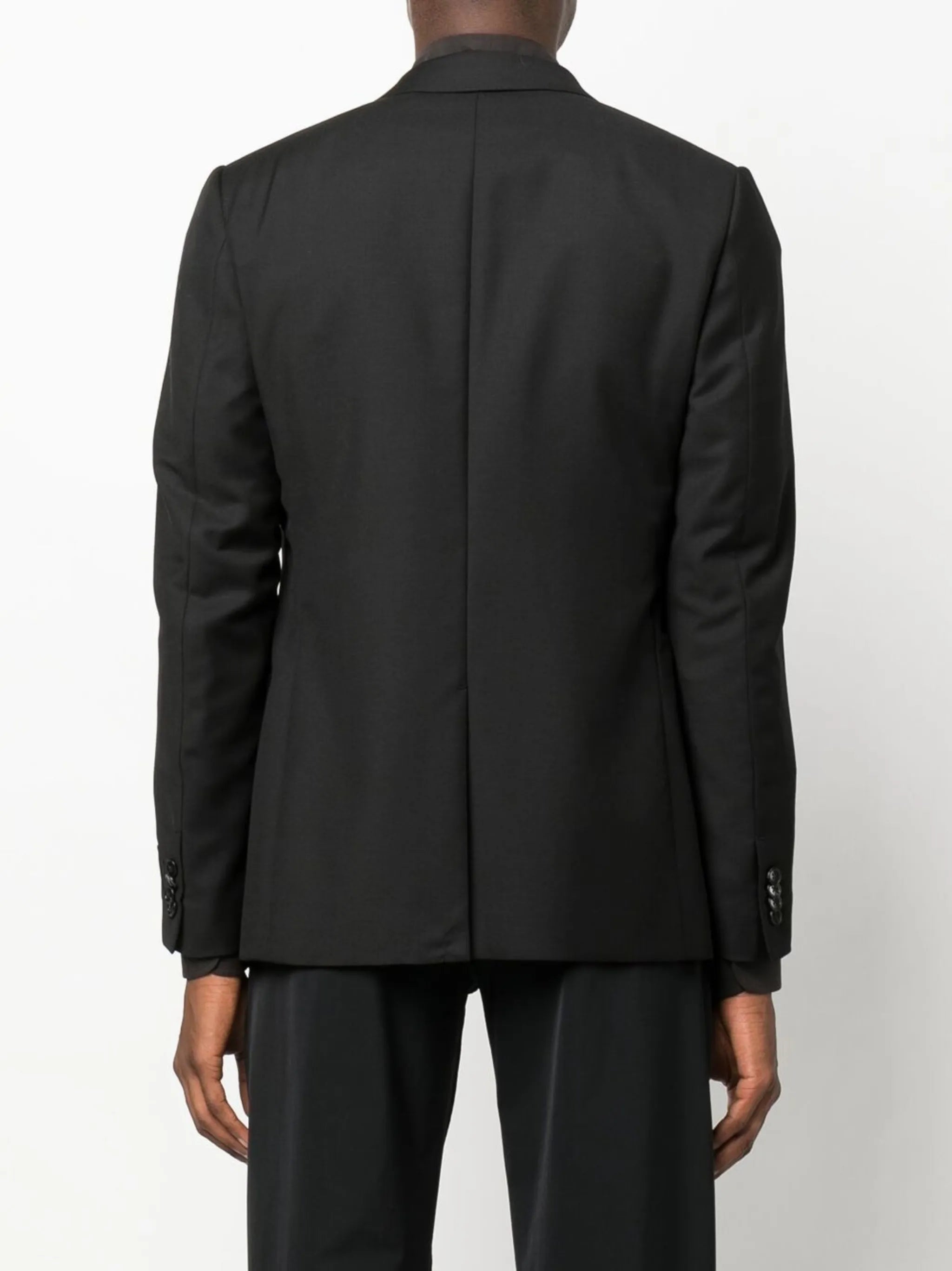 single-breasted wool blazer