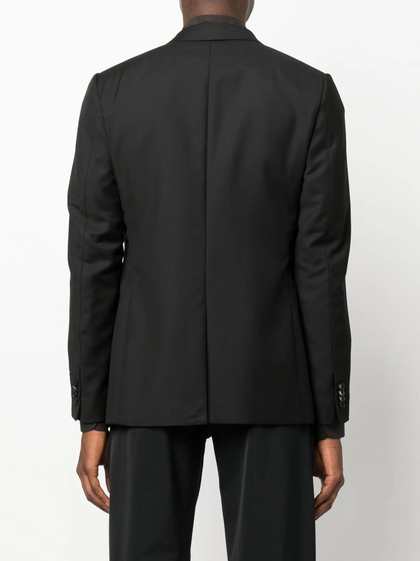 single-breasted wool blazer