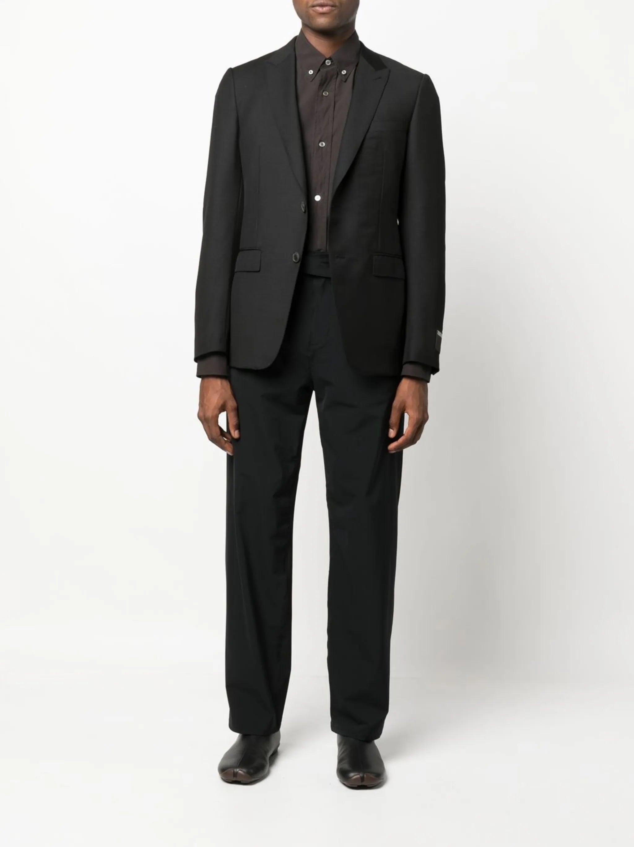 single-breasted wool blazer
