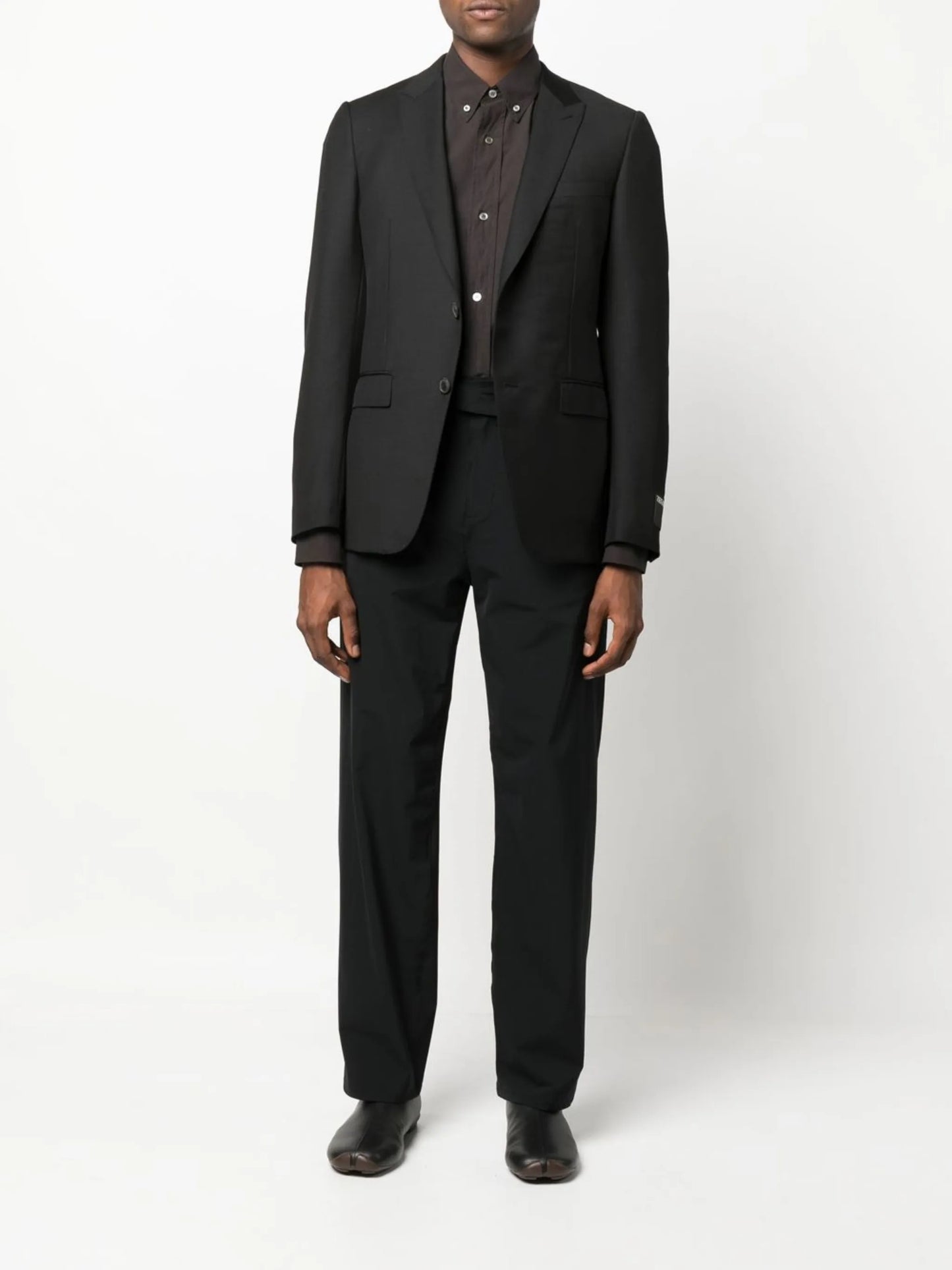 single-breasted wool blazer