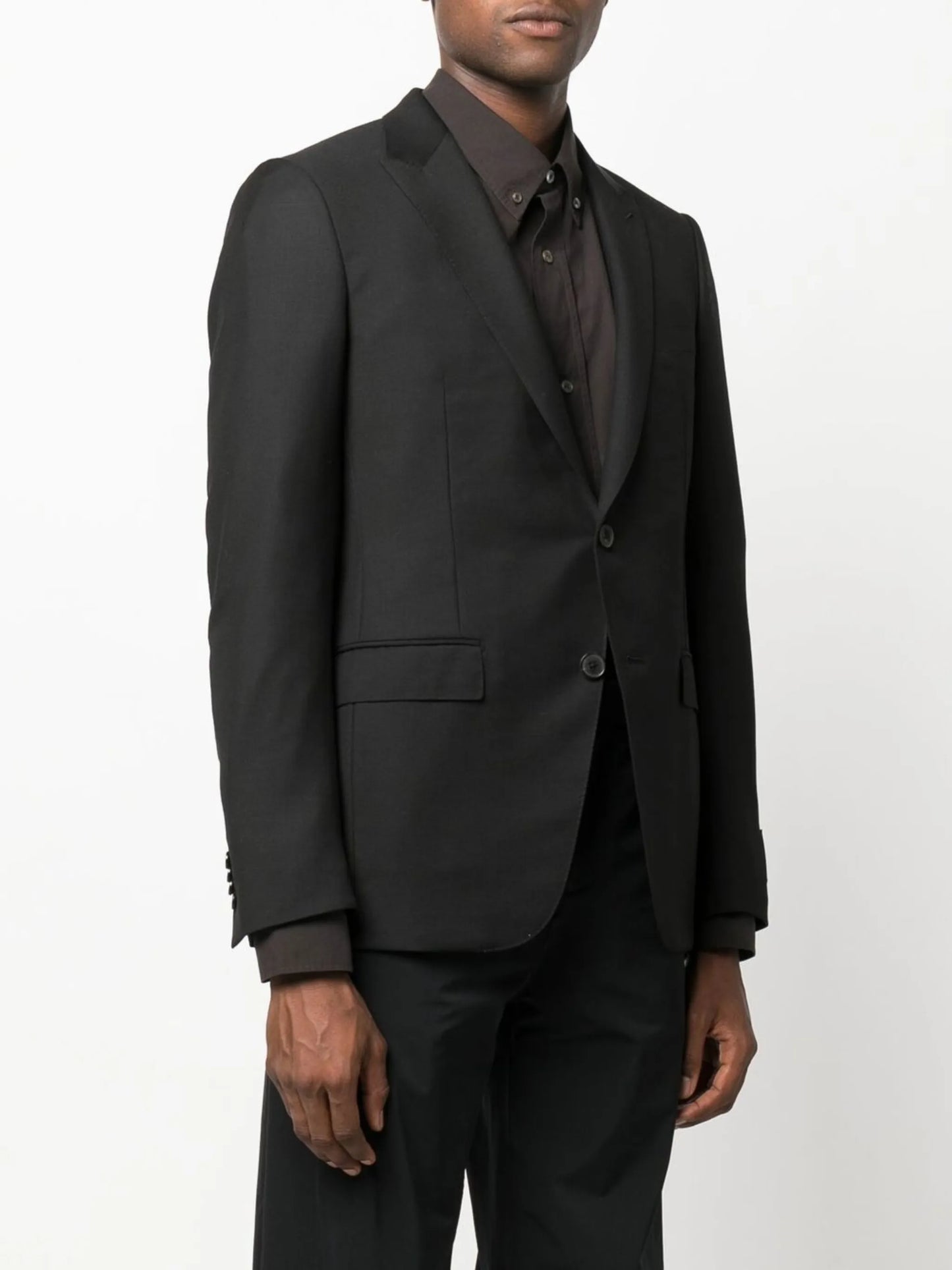 single-breasted wool blazer