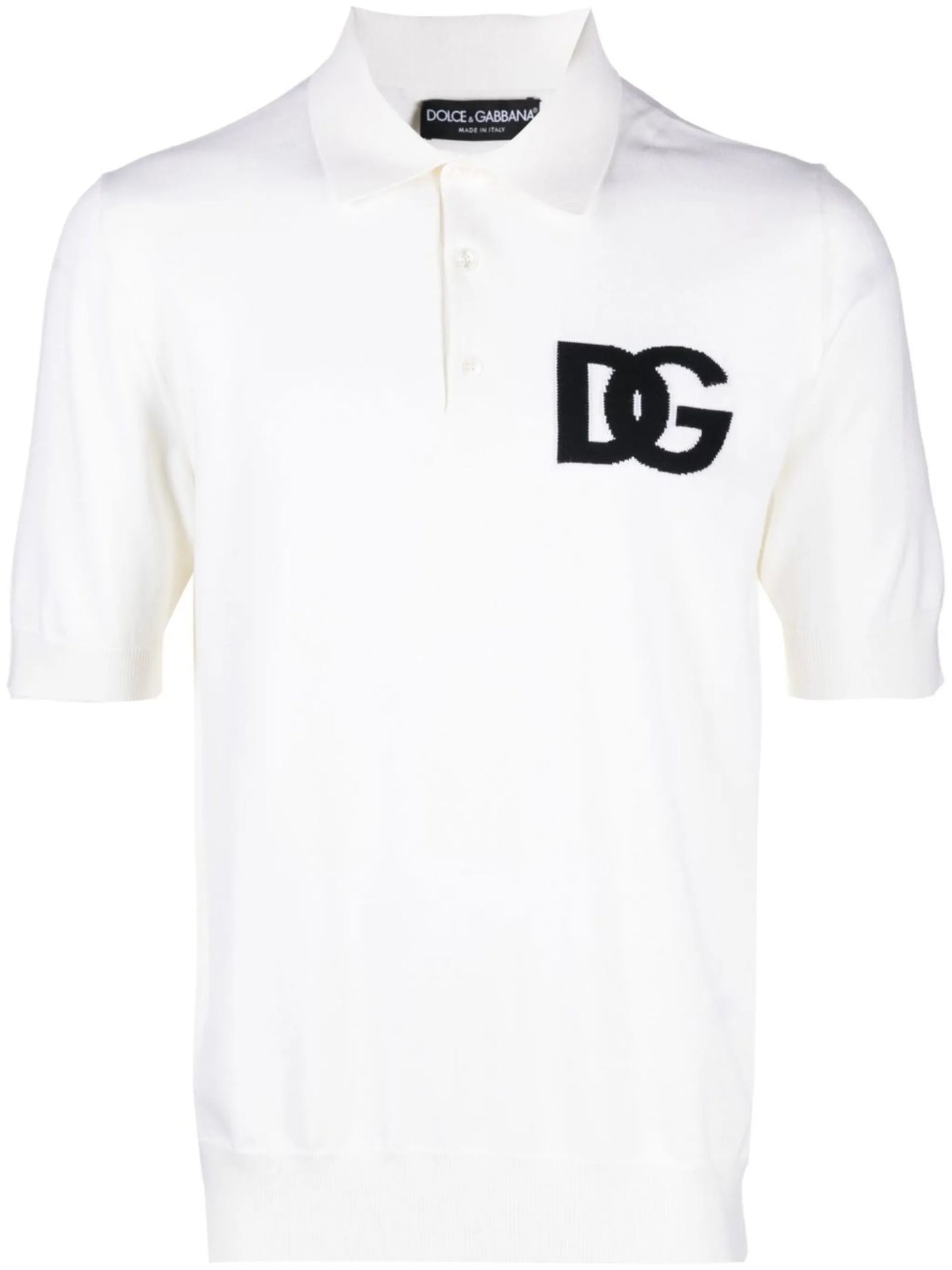 logo knitted polo shirt