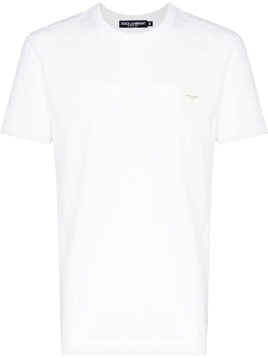 logo-tag cotton T-shirt