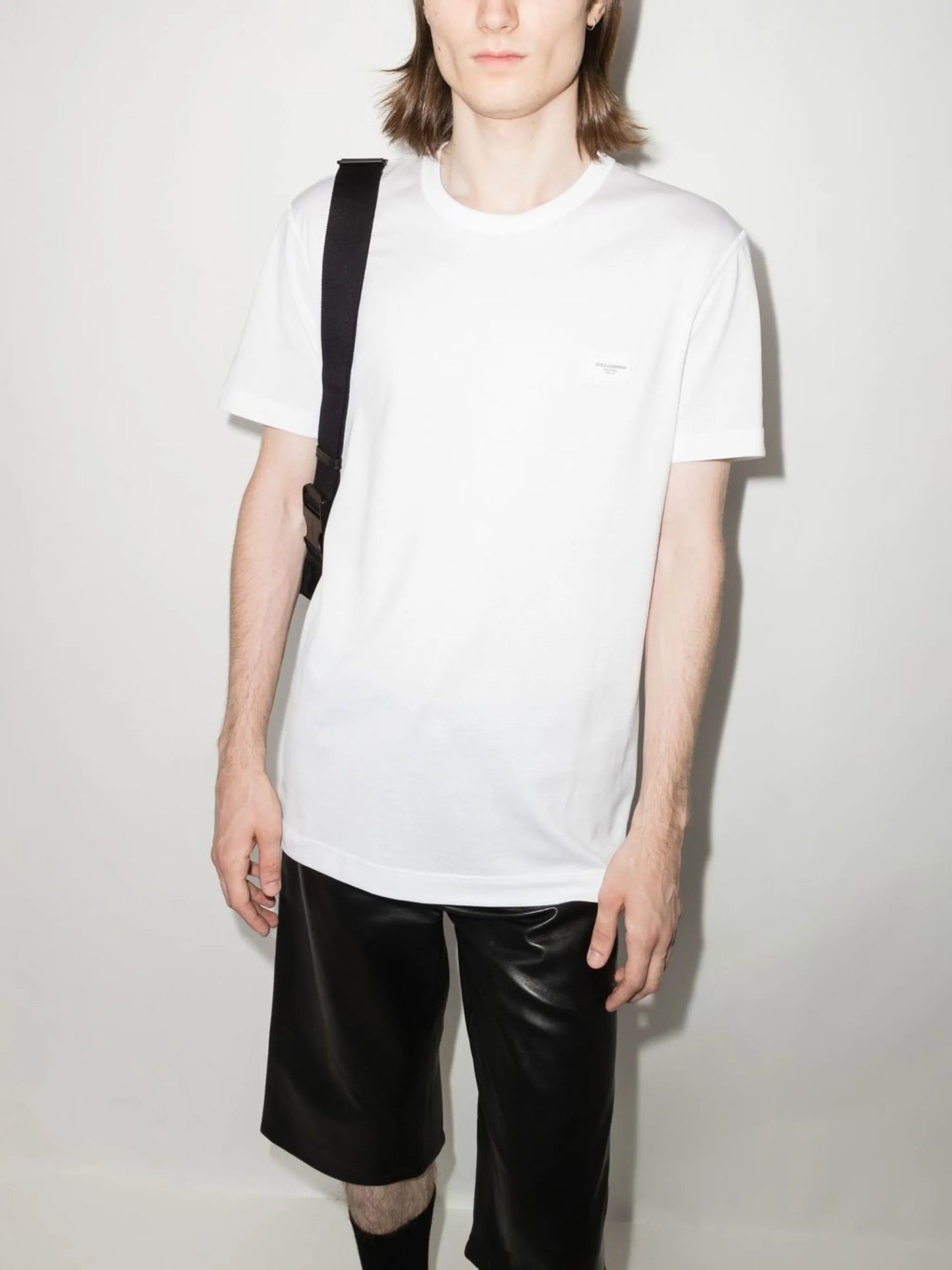 logo-tag cotton T-shirt