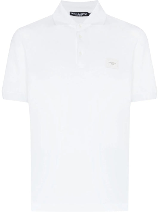 logo plaque polo shirt