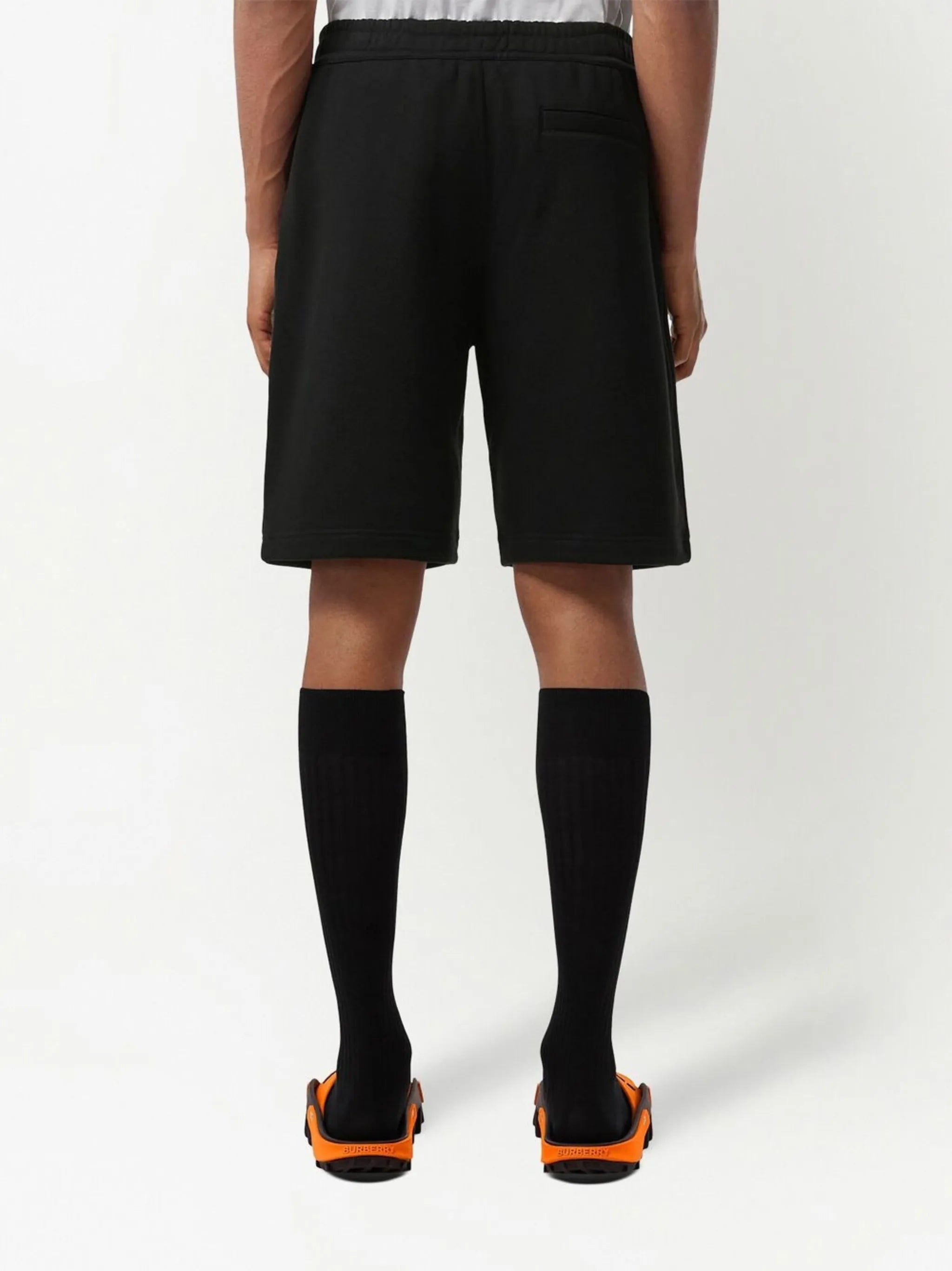logo-print track shorts