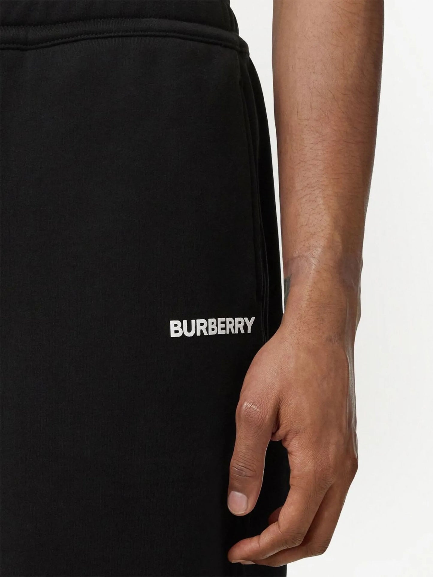 logo-print track shorts