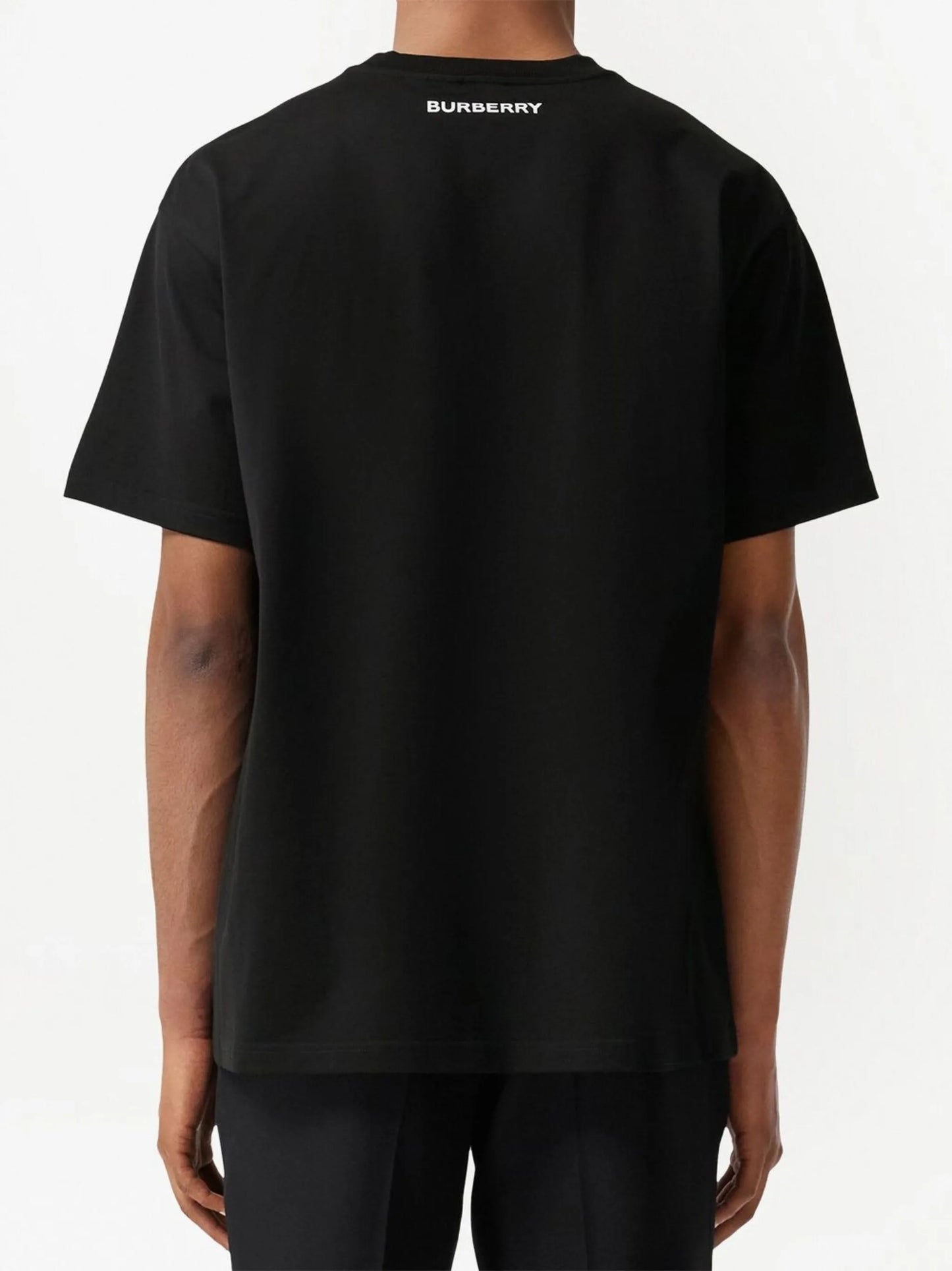 deer-print cotton T-shirt