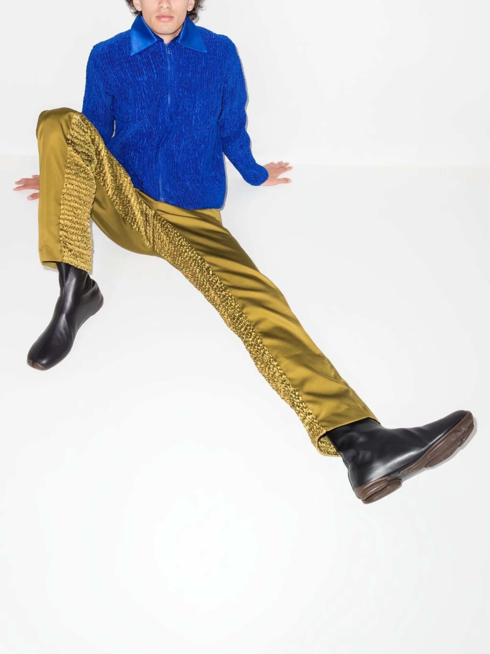 x Brown Focus 2 shirred trousers