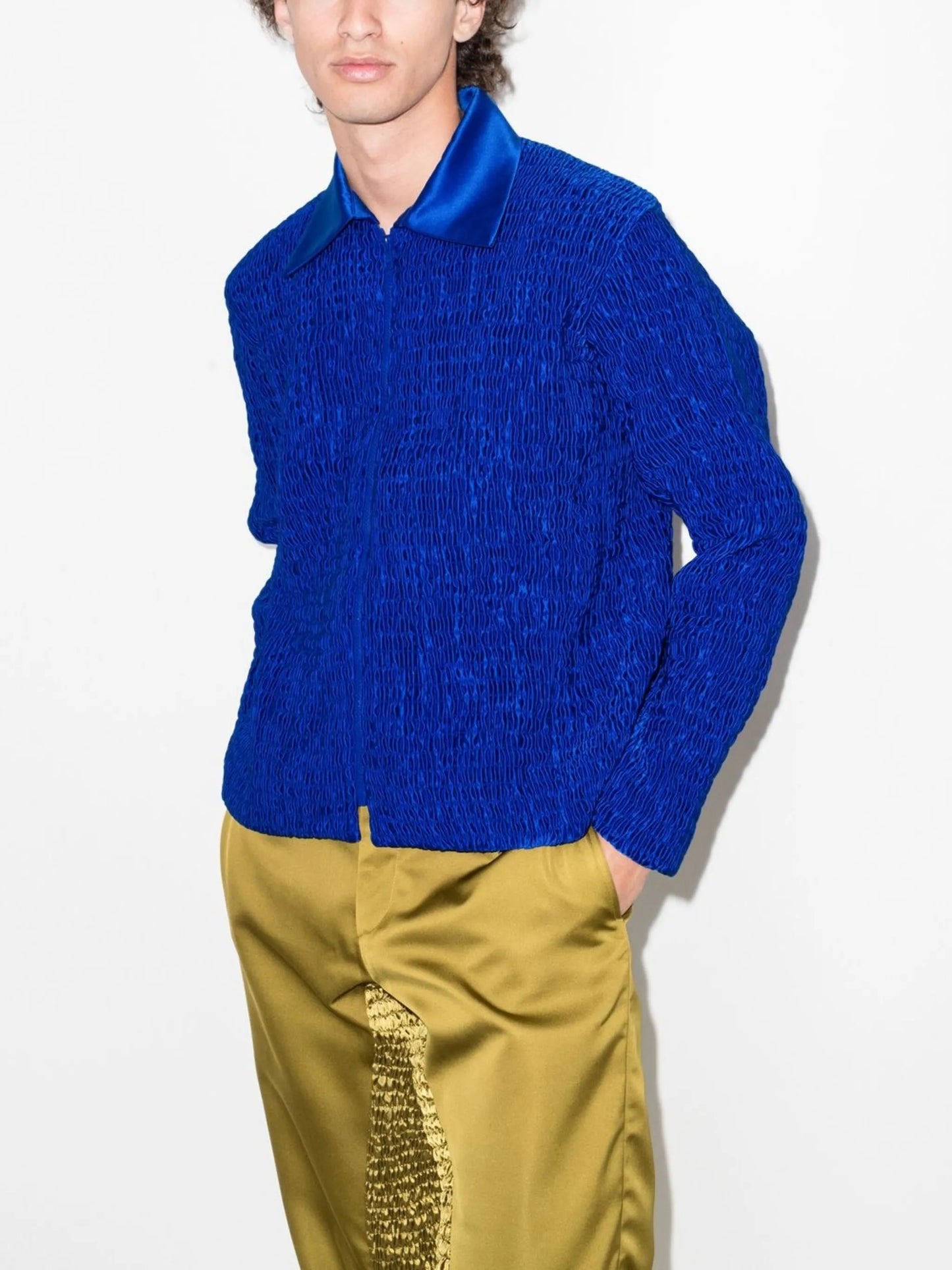 x Browns Focus 2 Luxe zipped shirt