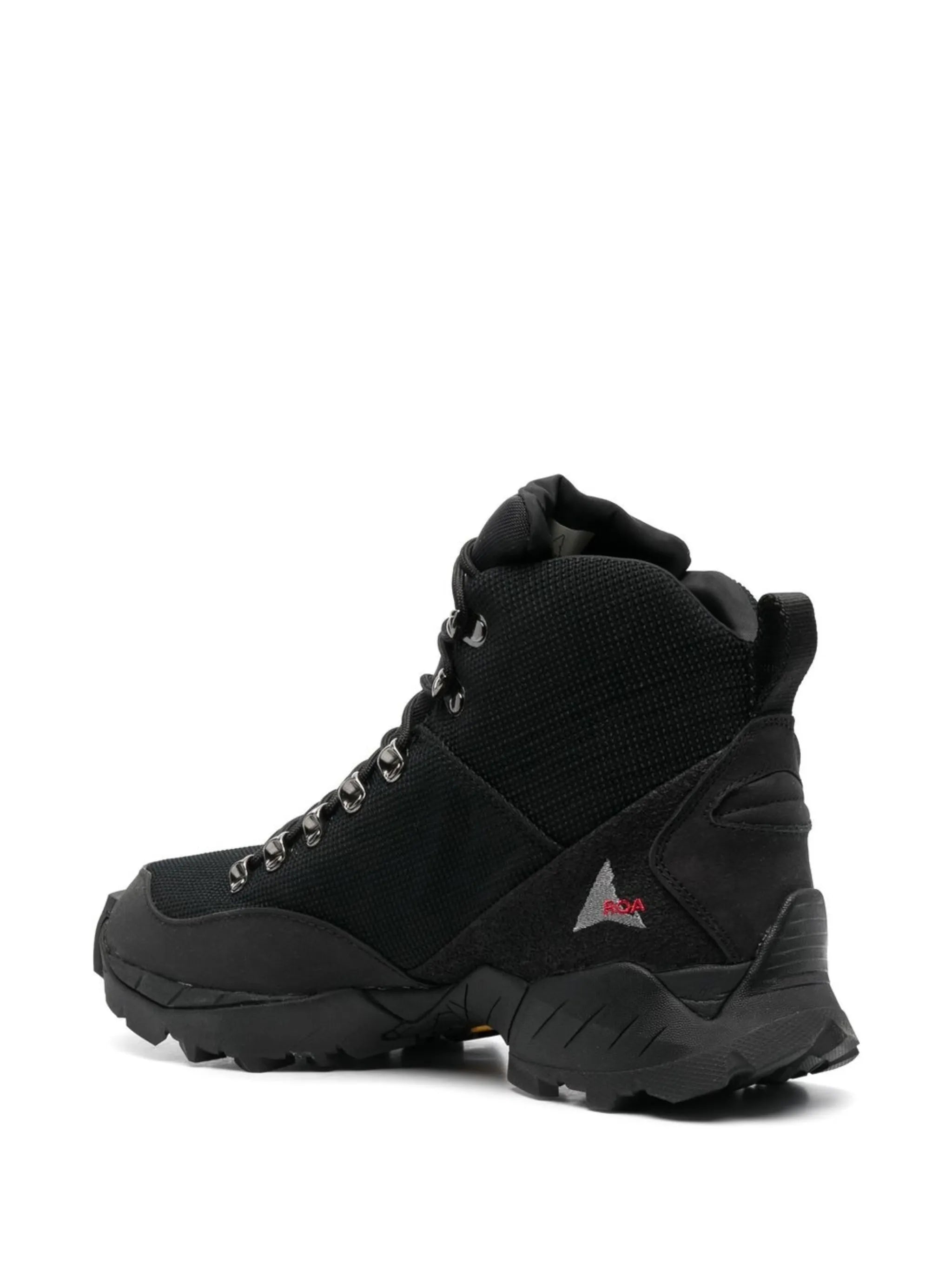 logo-print mesh high-top sneakers