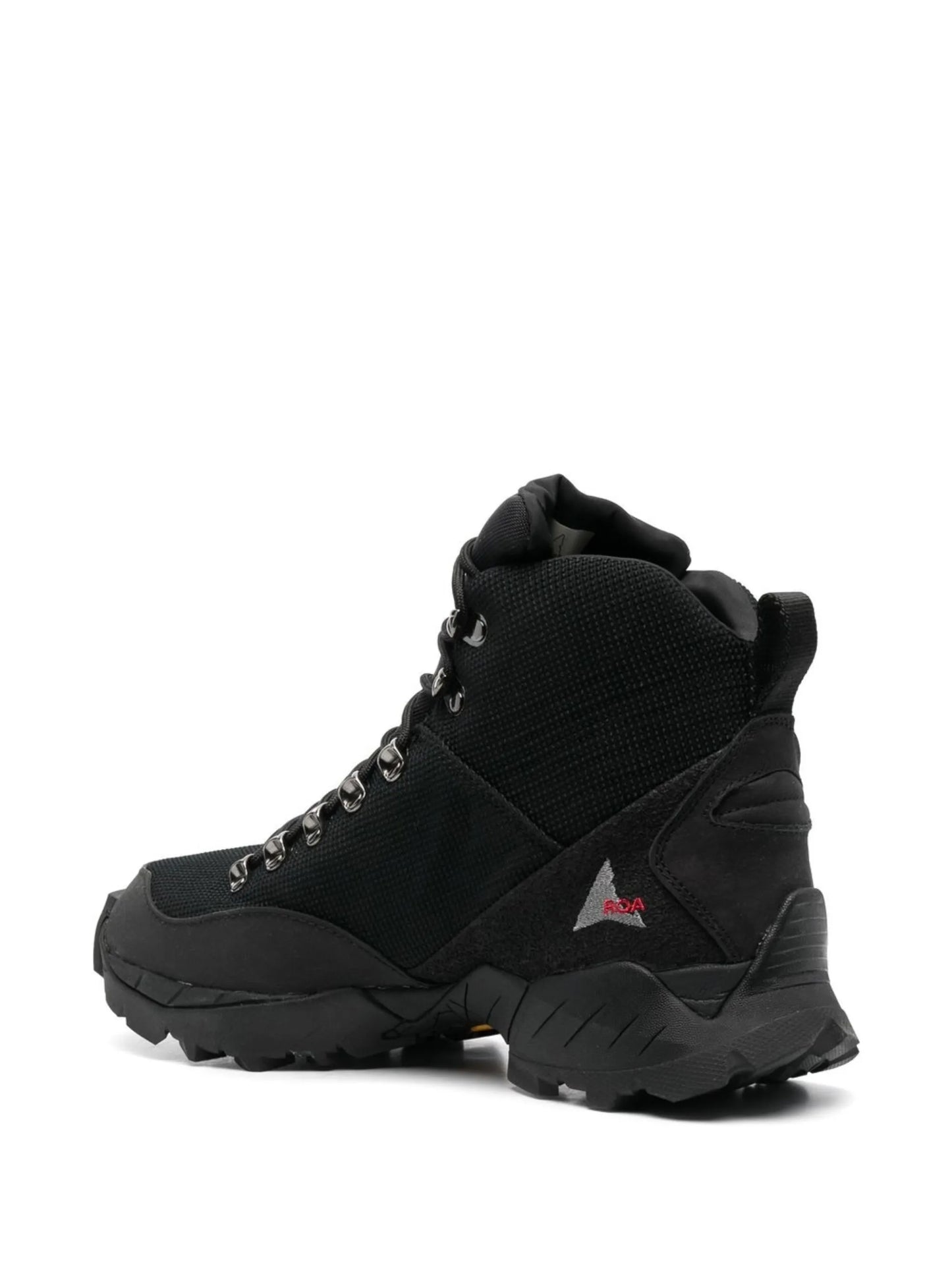 logo-print mesh high-top sneakers