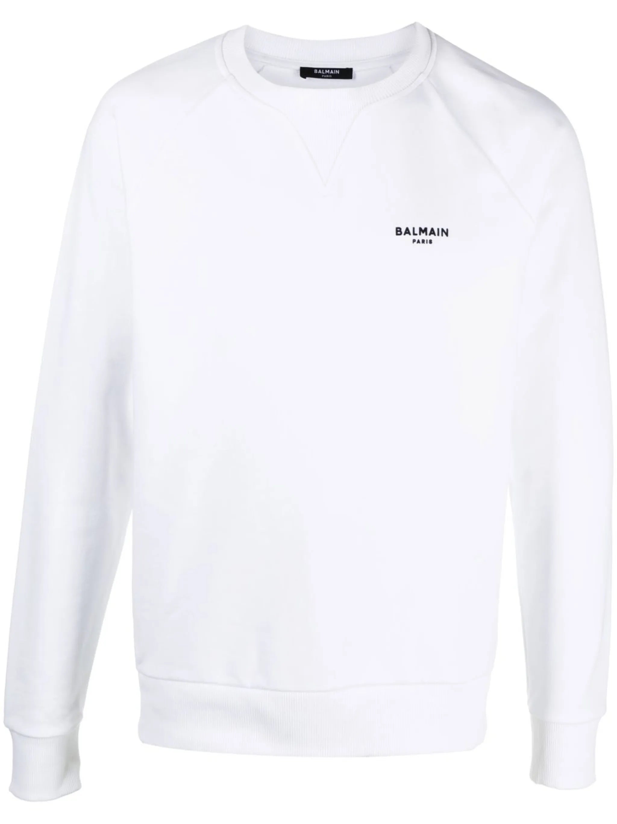 flocked-logo sweatshirt