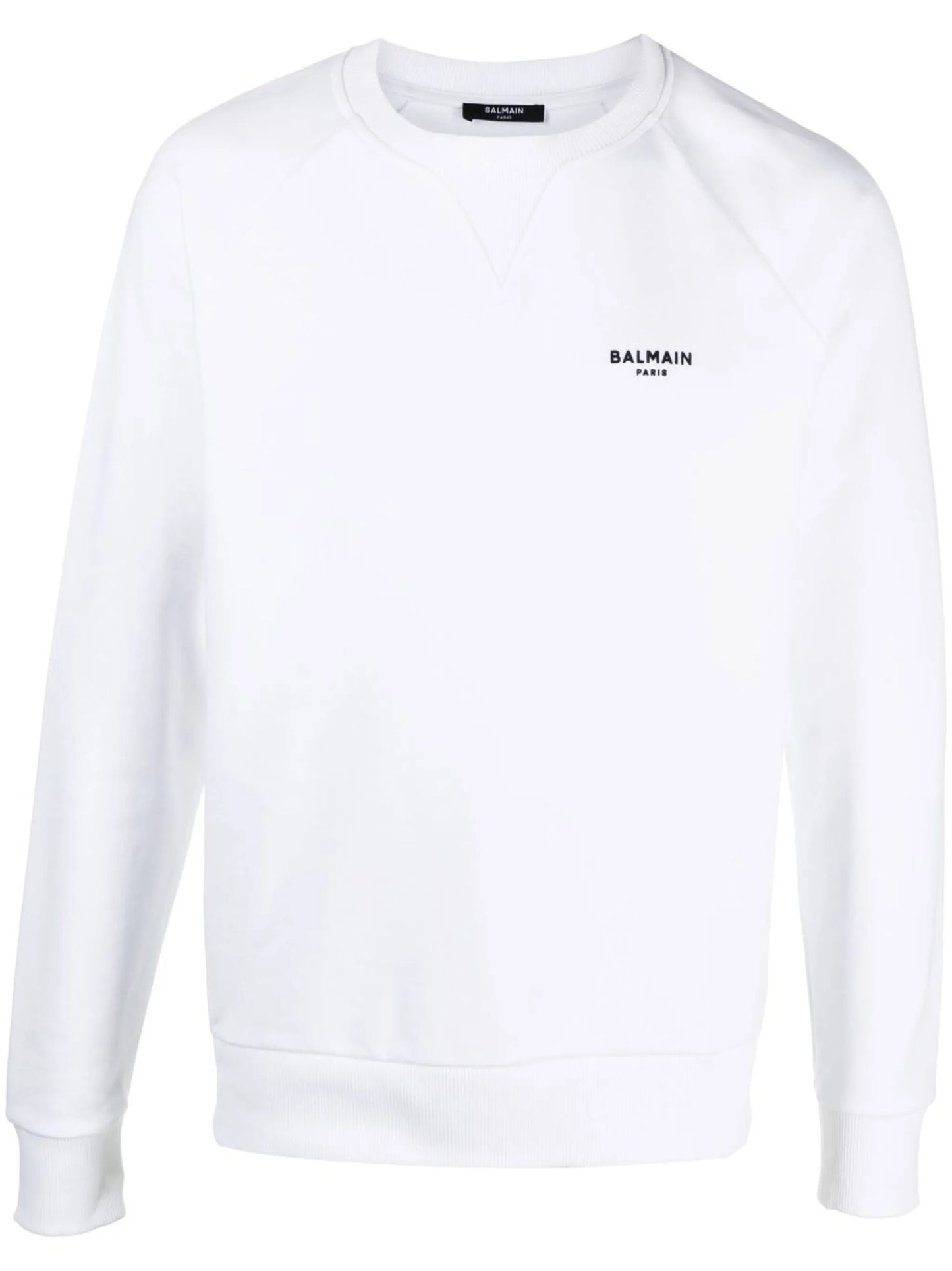 flocked-logo sweatshirt