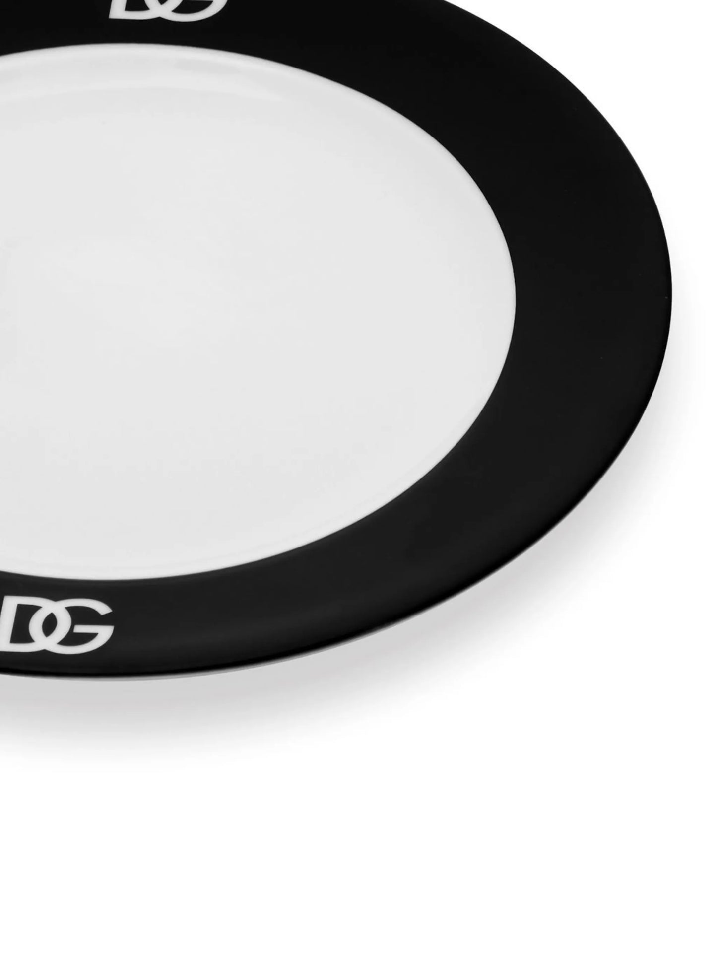 logo-print porcelain dessert plates (set of 2)