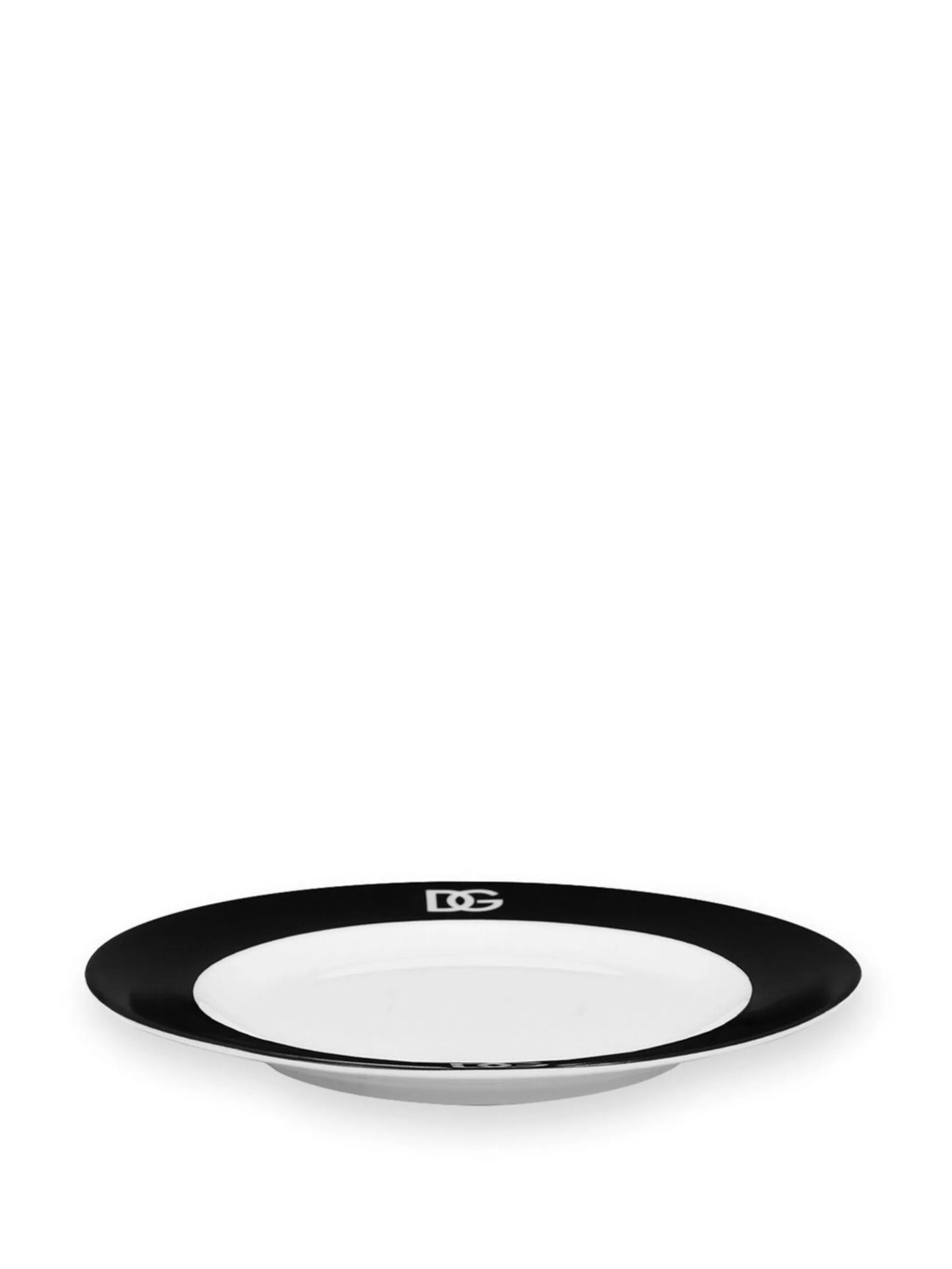 logo-print porcelain dessert plates (set of 2)