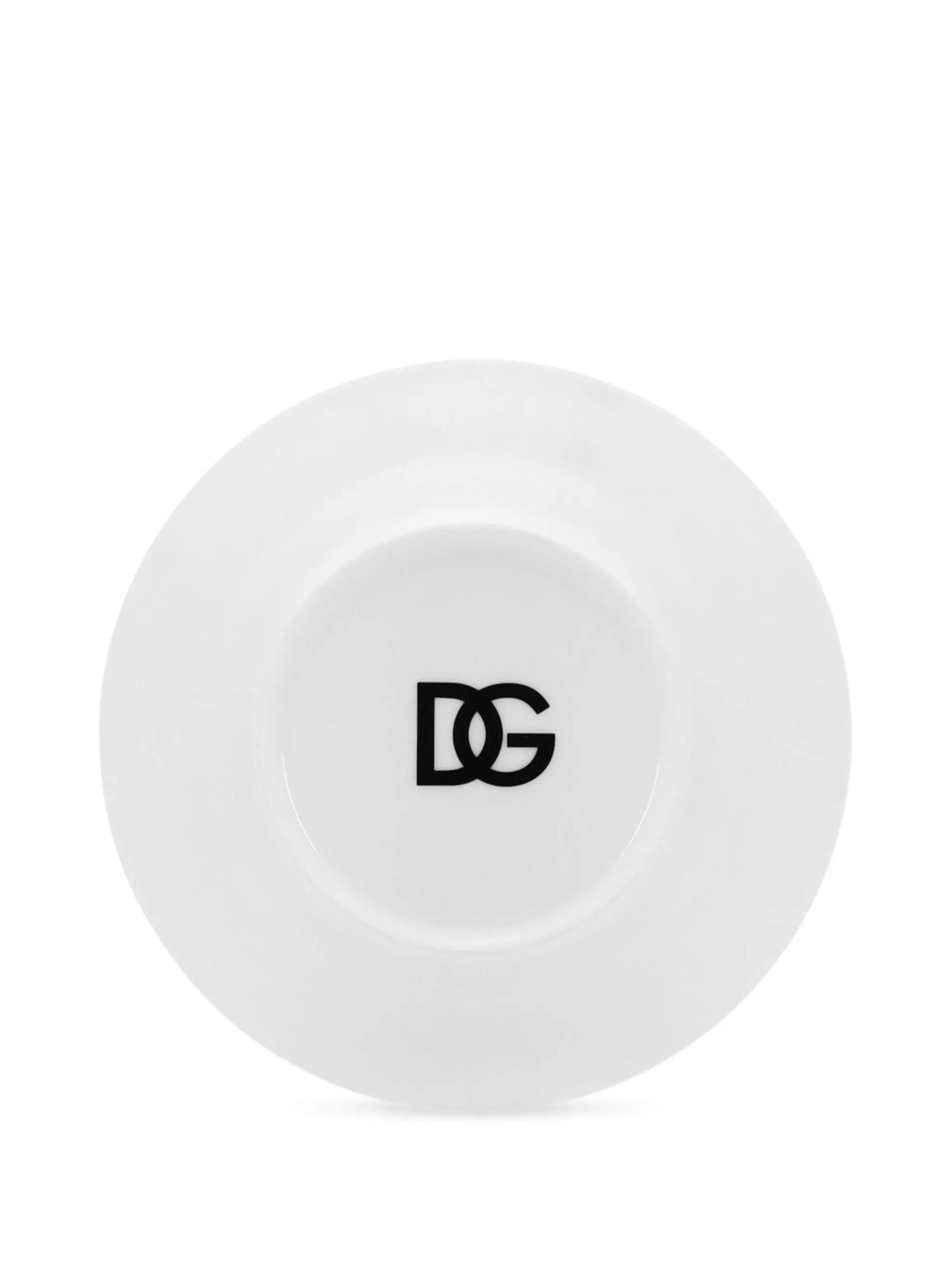 logo-print porcelain dessert plates (set of 2)
