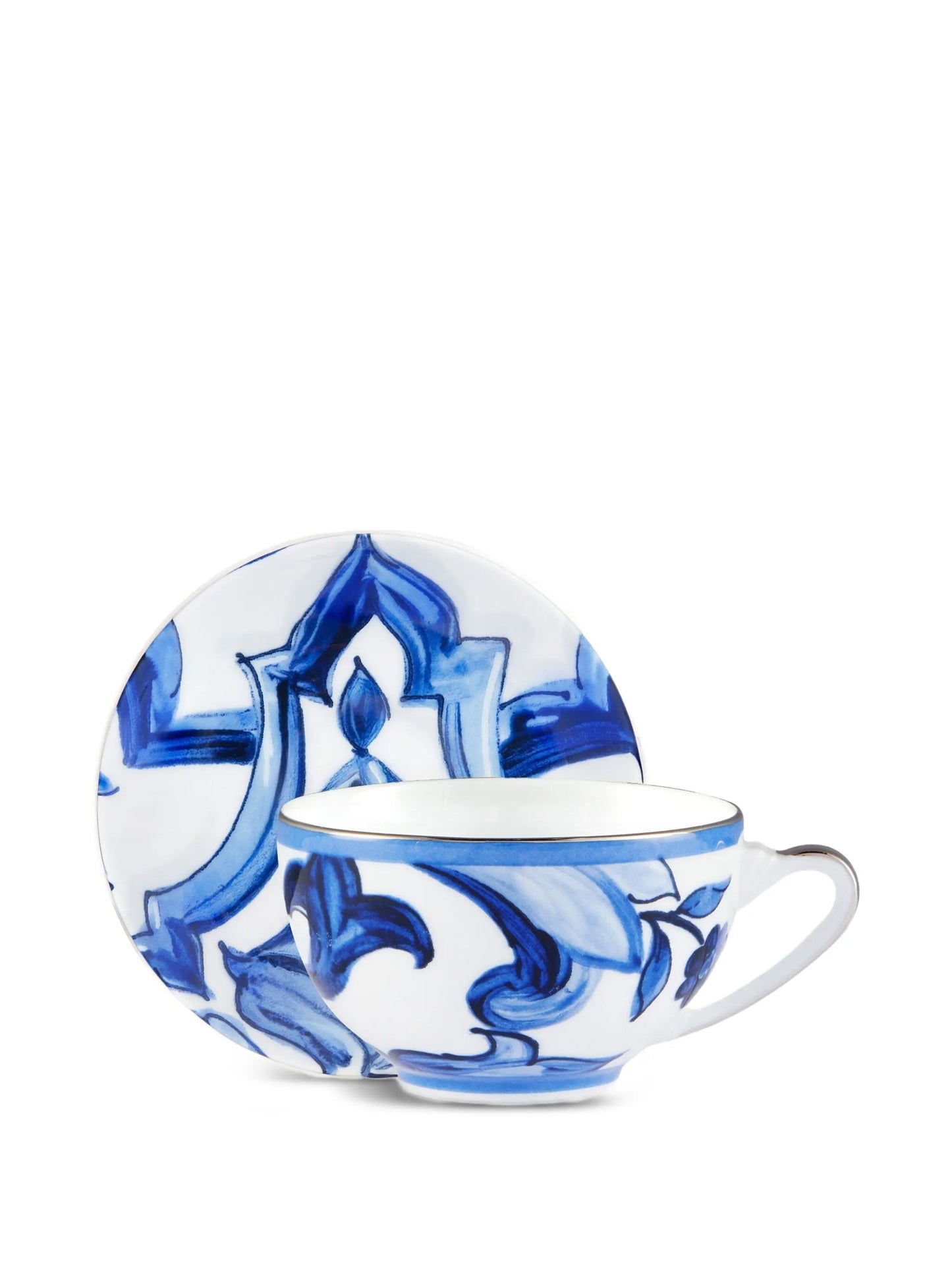 archive-print tea set