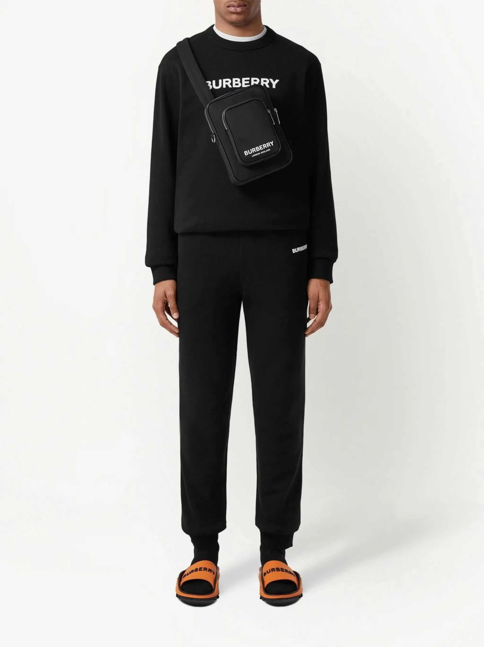 logo-print track pants