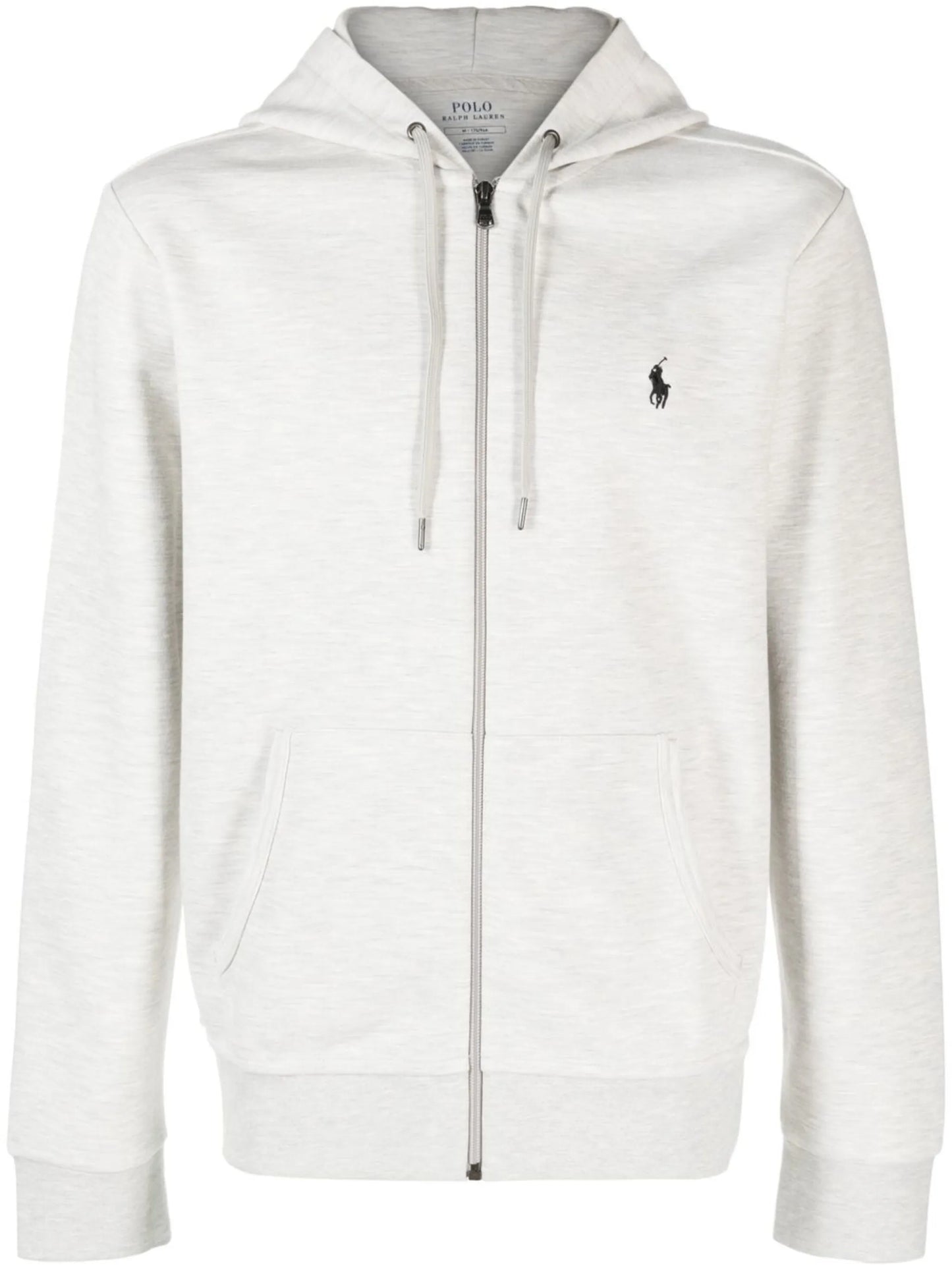 knitted zip-up hoodie