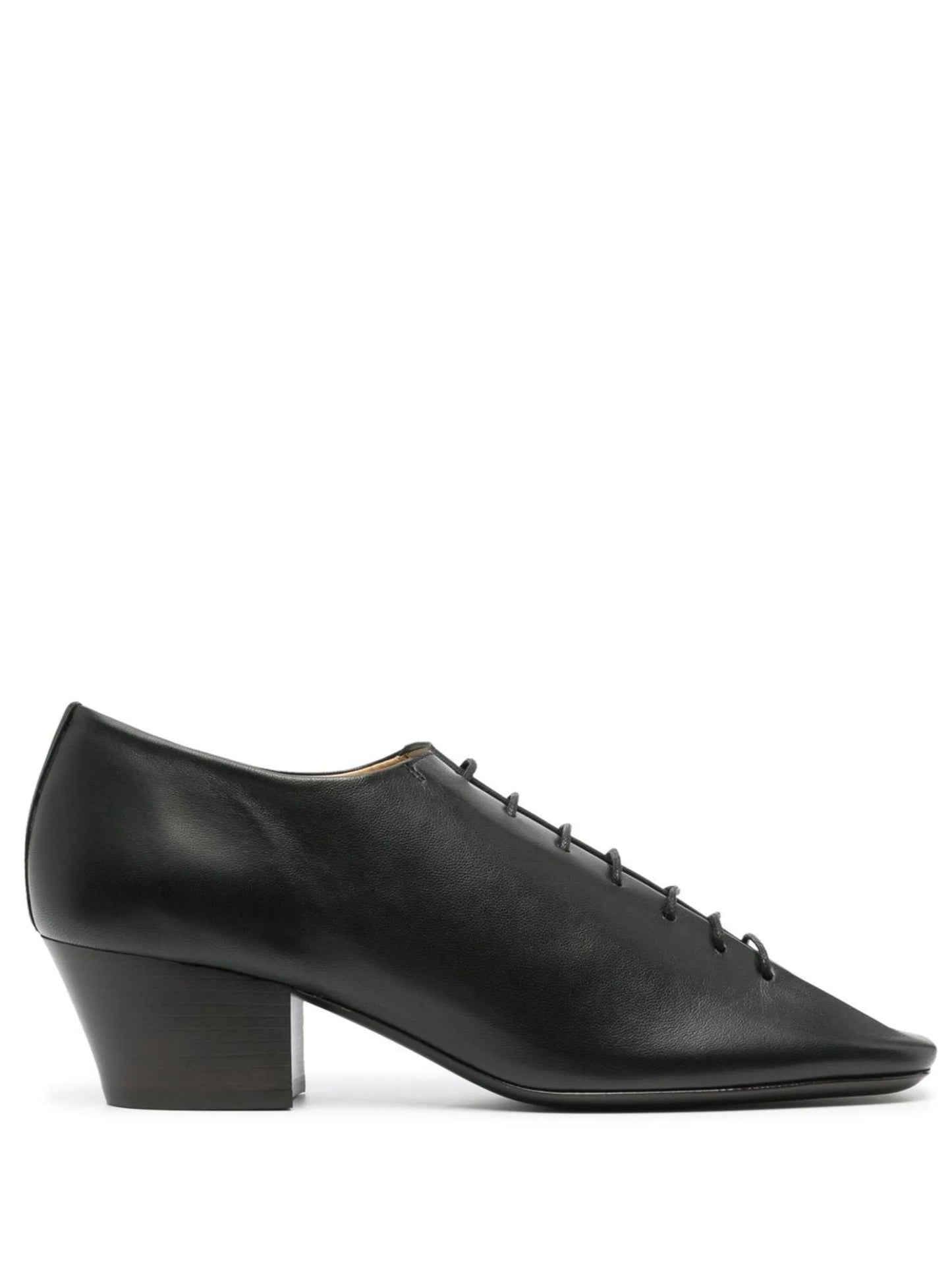 heeled leather derby shoes