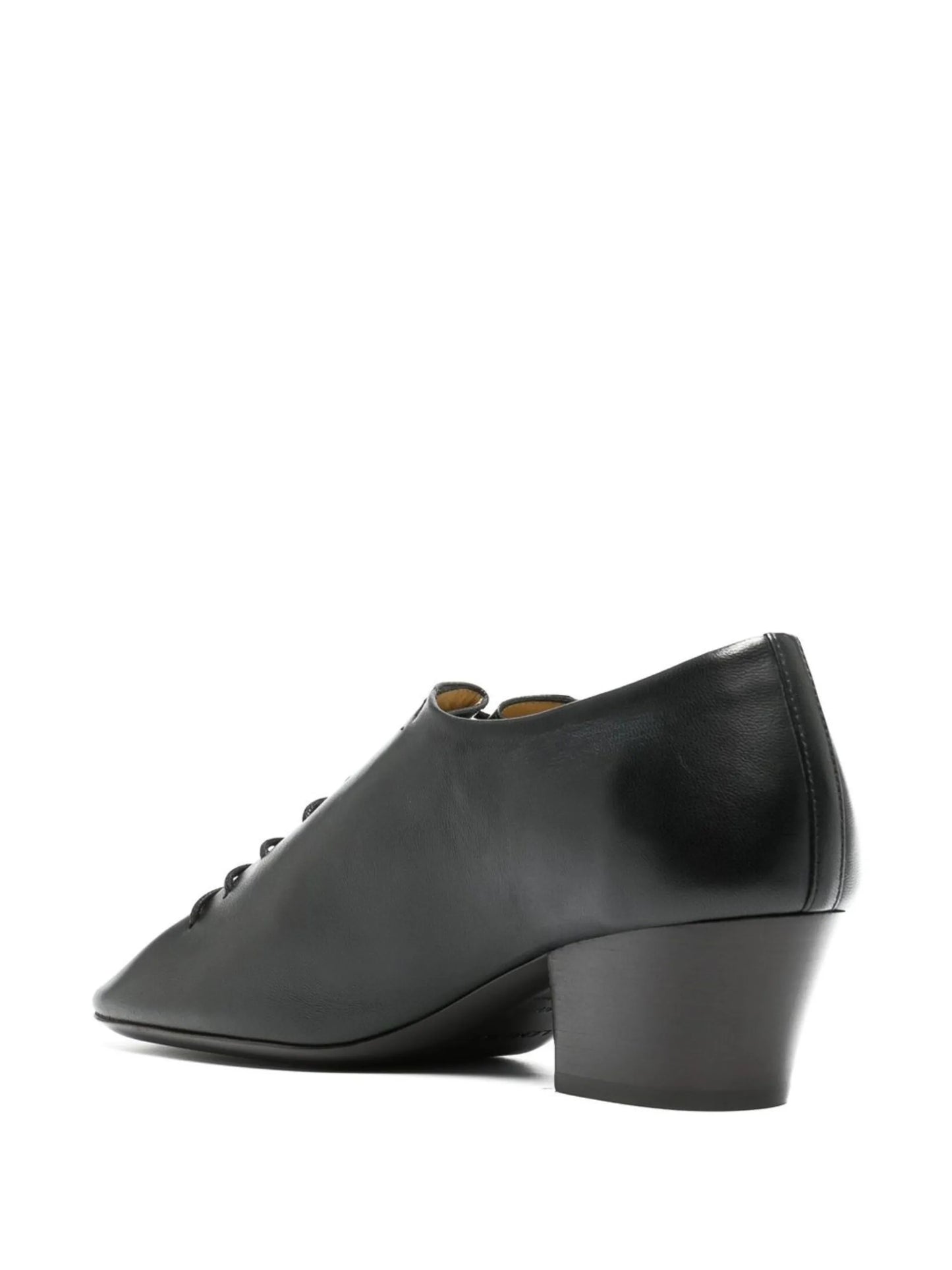 heeled leather derby shoes