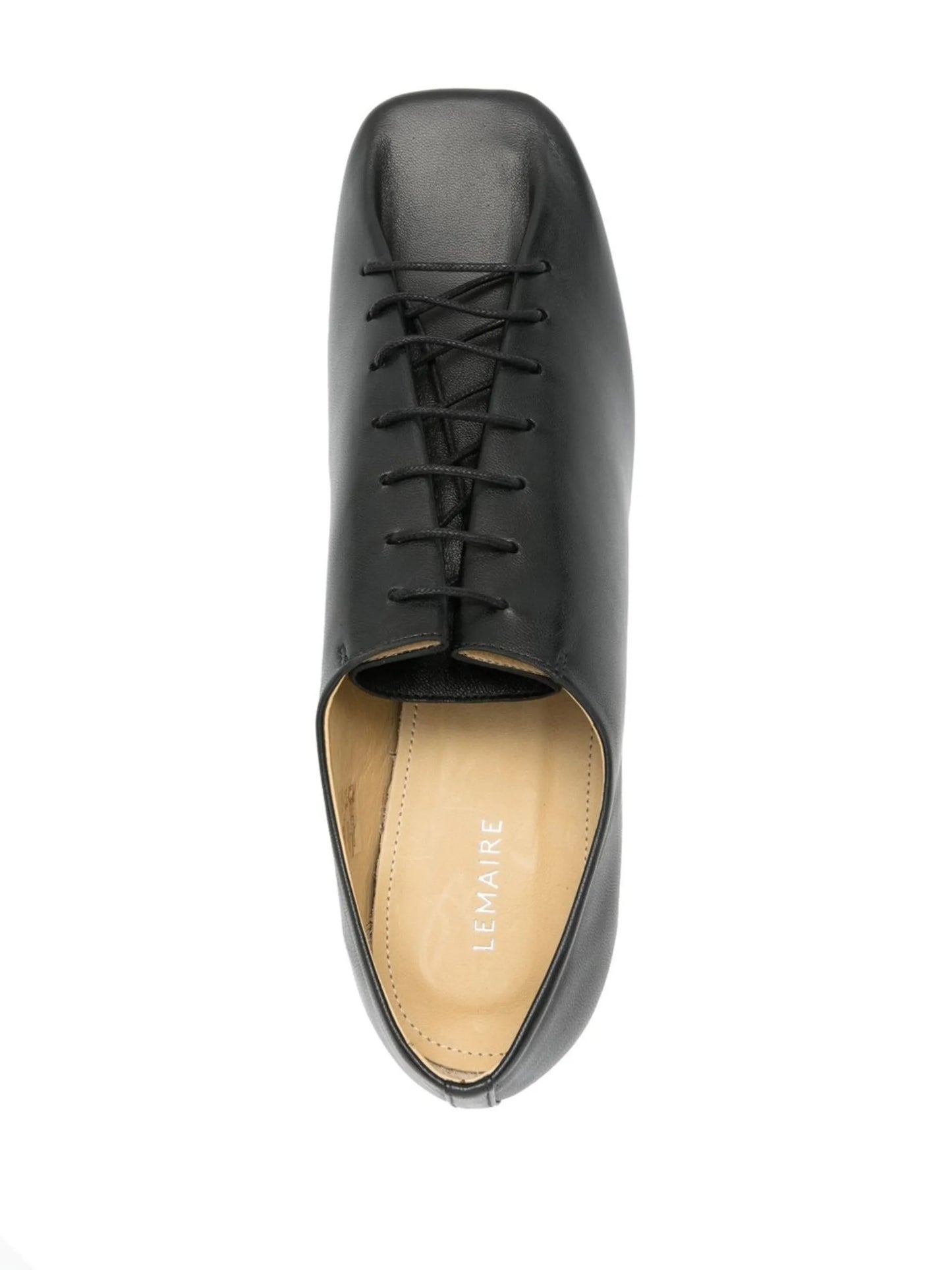 heeled leather derby shoes