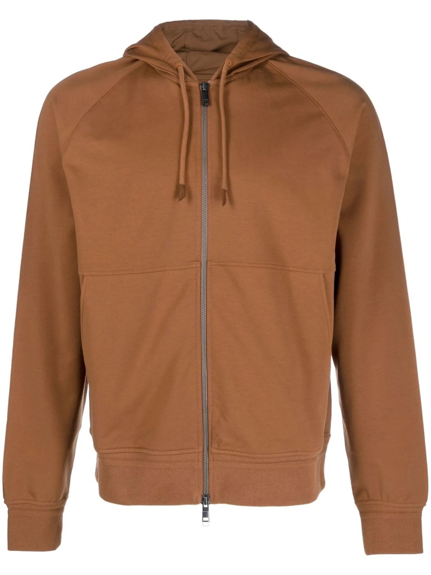 drawstring zip-up hoodie