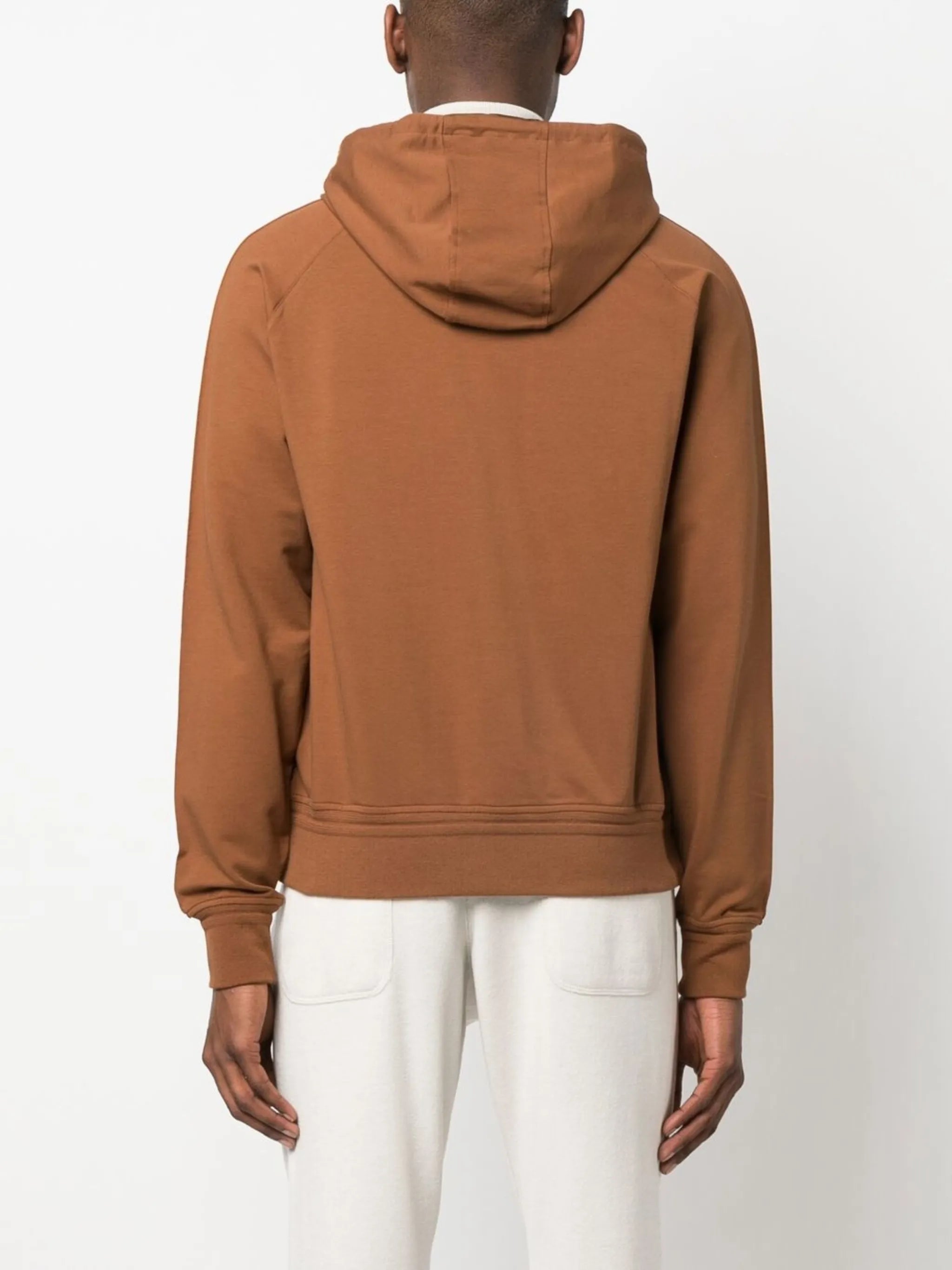 drawstring zip-up hoodie
